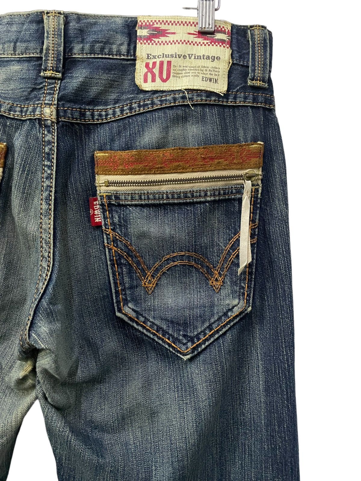 Edwin × Vintage Edwin Japan Exlusive Vintage Straight Cut Suedes trim Jeans Size US 32 / EU 48 - 11 Thumbnail