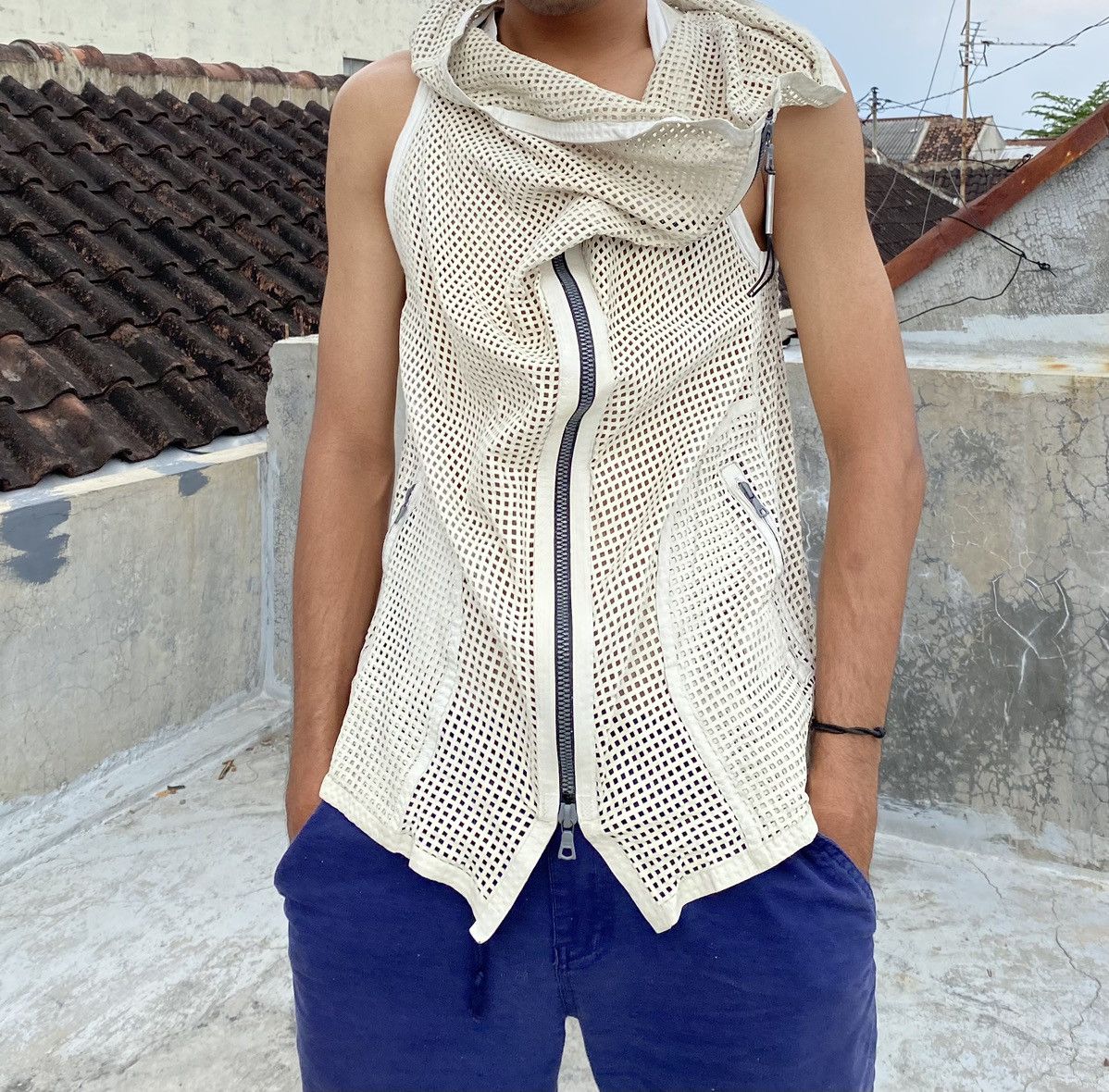 Isaac Sellam Experience Isaac Sellam Hypnotique Grillage Platre Leather Vest Size US S / EU 44-46 / 1 - 1 Thumbnail