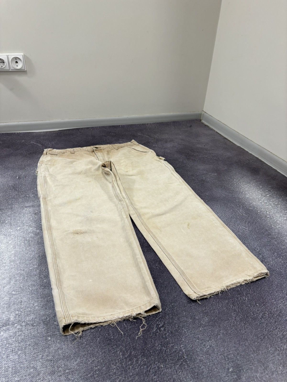 Carhartt Vintage 90s Carhartt USA Faded Work Hype Skate Baggy Pants Size US 38 / EU 54 - 9 Thumbnail