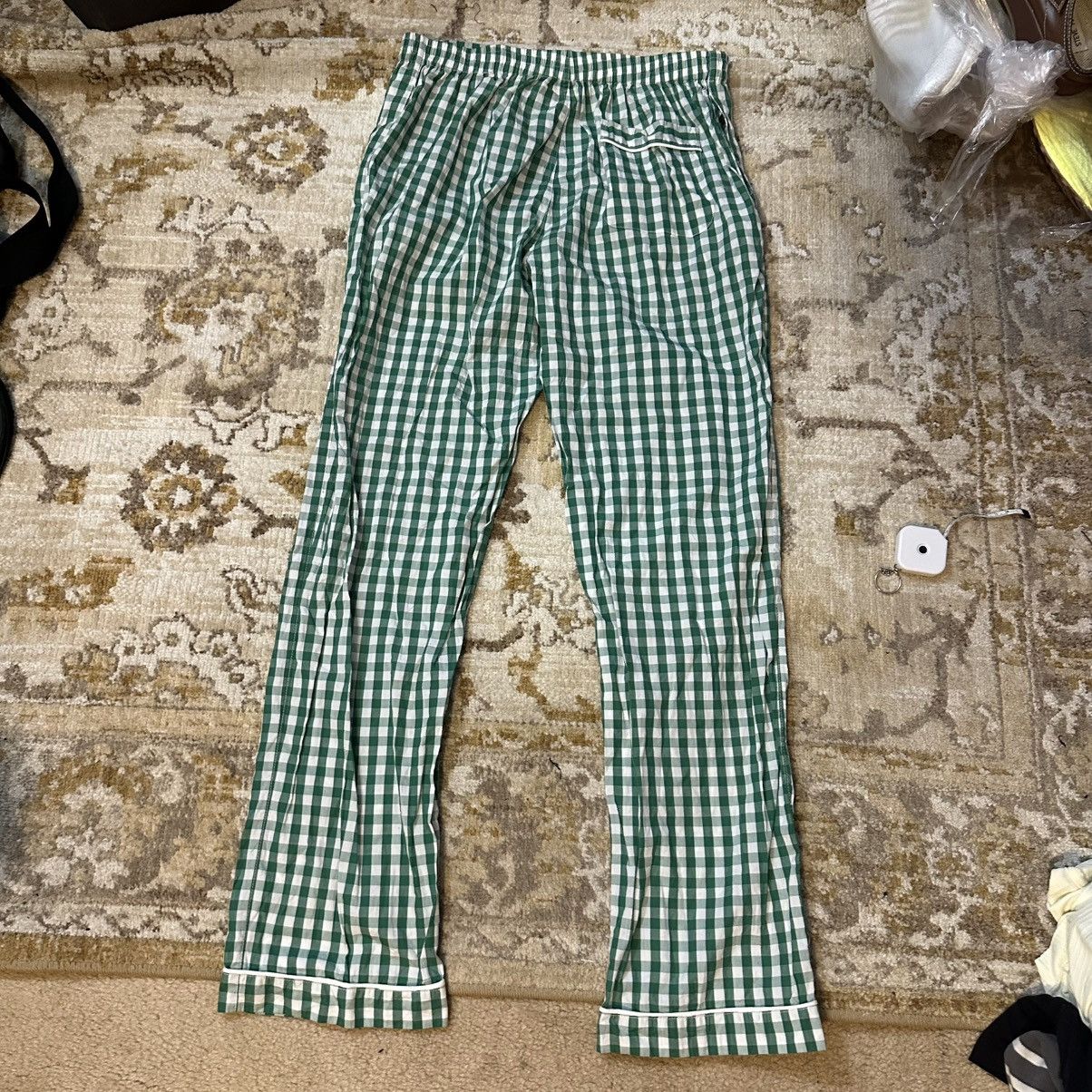Sleepy Jones Rare Sleepy Jones Henry Pajama Set Green Gingham Tailored Size 30 - 9 Thumbnail