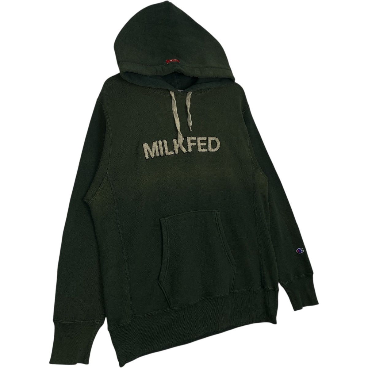 Vintage Vintage Champion Hoodie Sweatshirt Green Pullover Jumper M Size US M / EU 48-50 / 2 - 3 Thumbnail