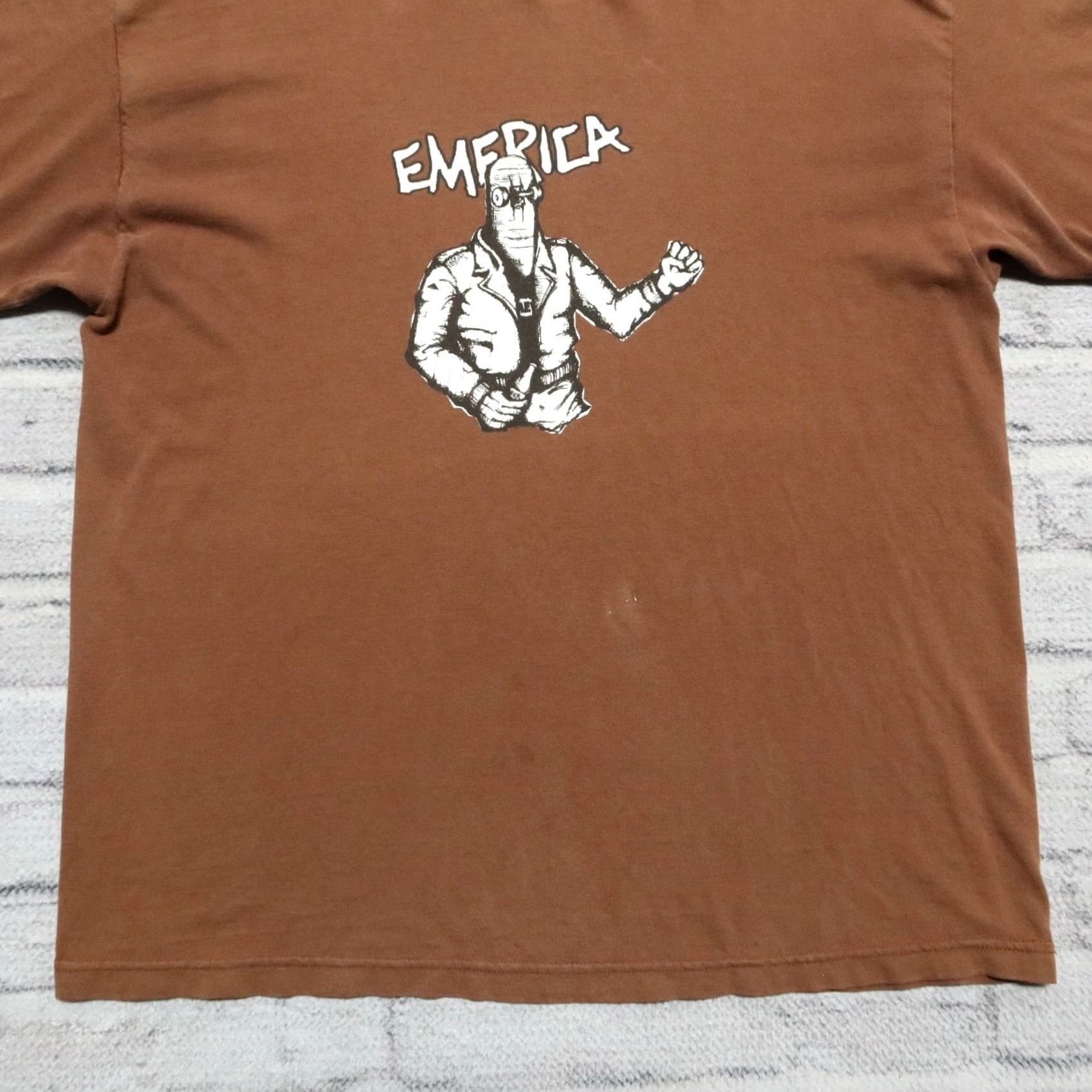 Emerica Vintage Emerica SK8 Head Shirt XL Mens Brown 90s Skate Punk Size US XL / EU 56 / 4 - 5 Thumbnail
