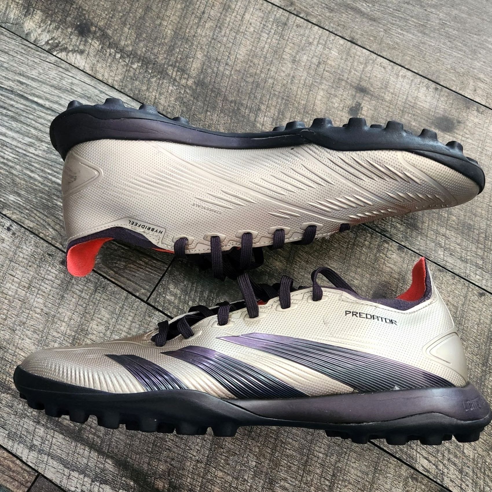 Adidas Adidas Predator League TF Futbol Soccer Cleats Mens 6.5 Metallic Silver Size US 7 / EU 40 - 4 Thumbnail