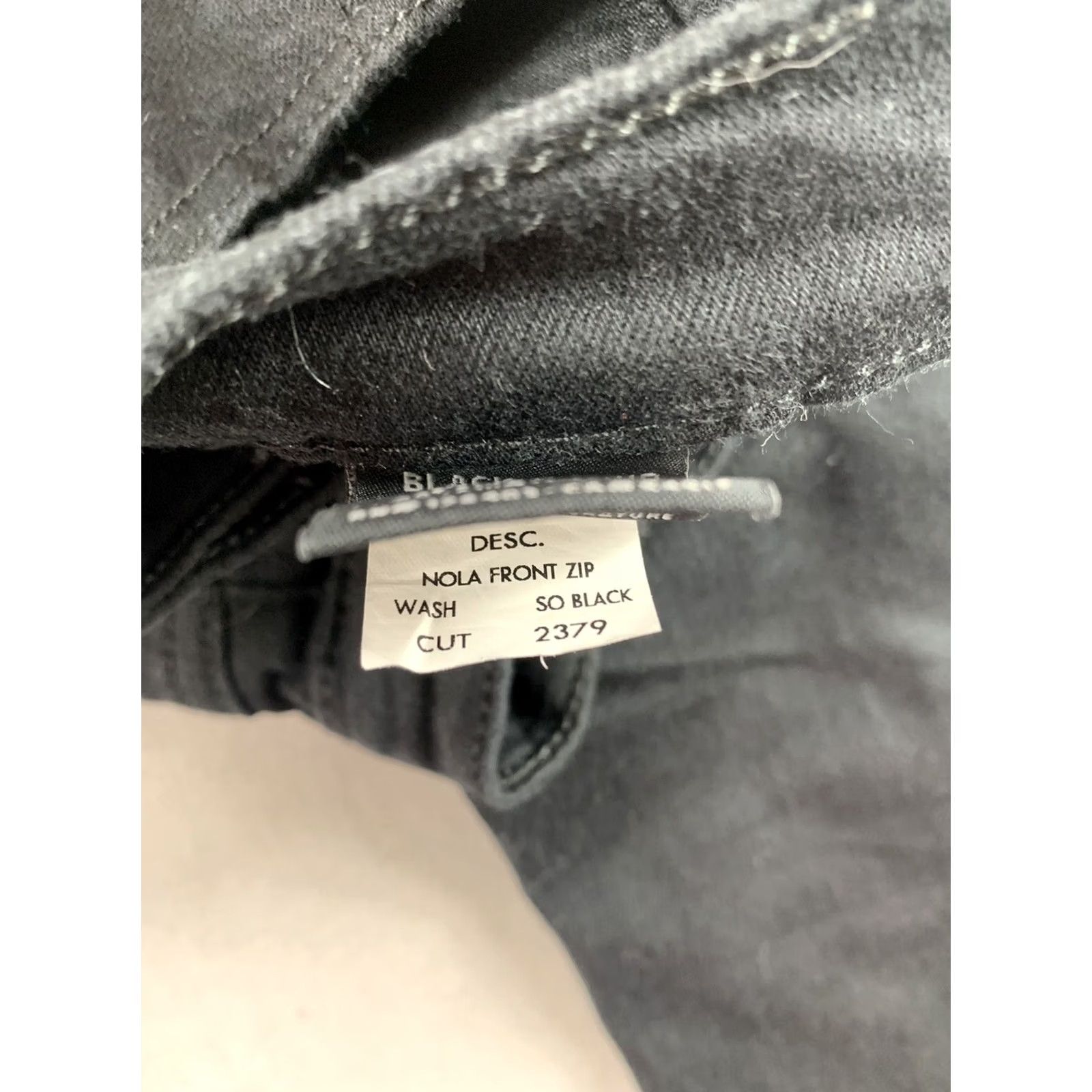 Vintage BLACK ORCHID LOS ANGELES JEANS WOMENS SKINNY 24 NOLA FRONT ZIP BLACK Size 42" / US 20 - 8 Thumbnail
