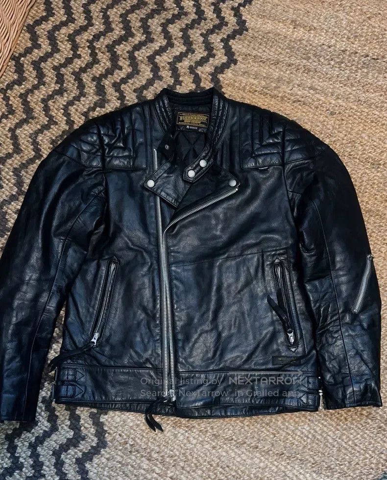 Neighborhood Neighborhood Motorcycle Leather Jacket Size US M / EU 48-50 / 2 - 1 Thumbnail