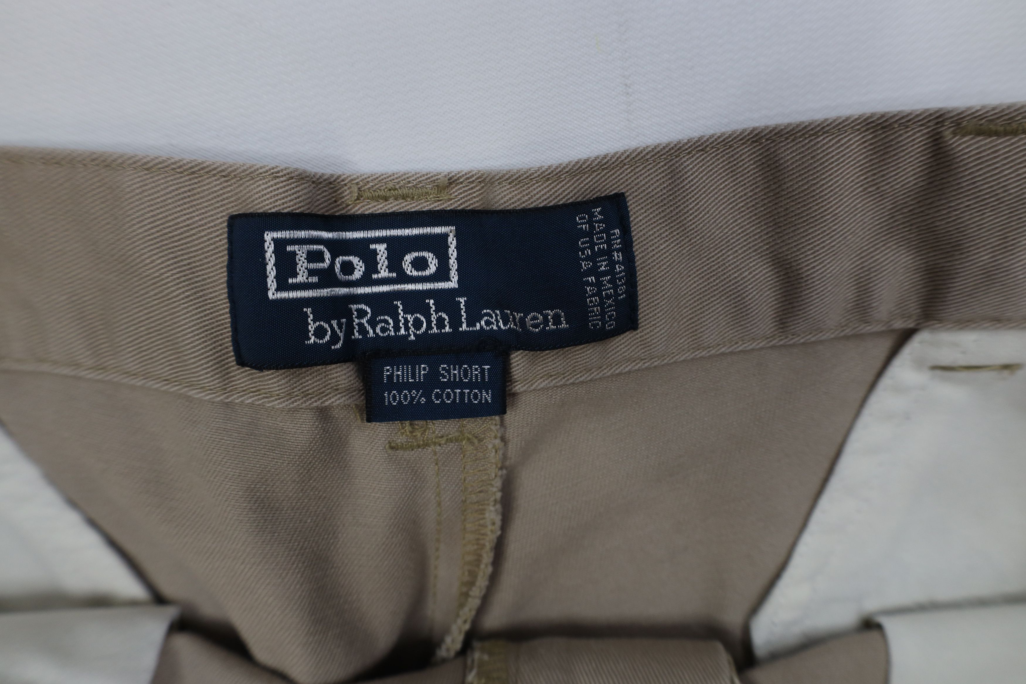 Ralph Lauren Vintage 90s Ralph Lauren Knee Philip Chino Shorts Beige Size US 32 / EU 48 - 7 Thumbnail