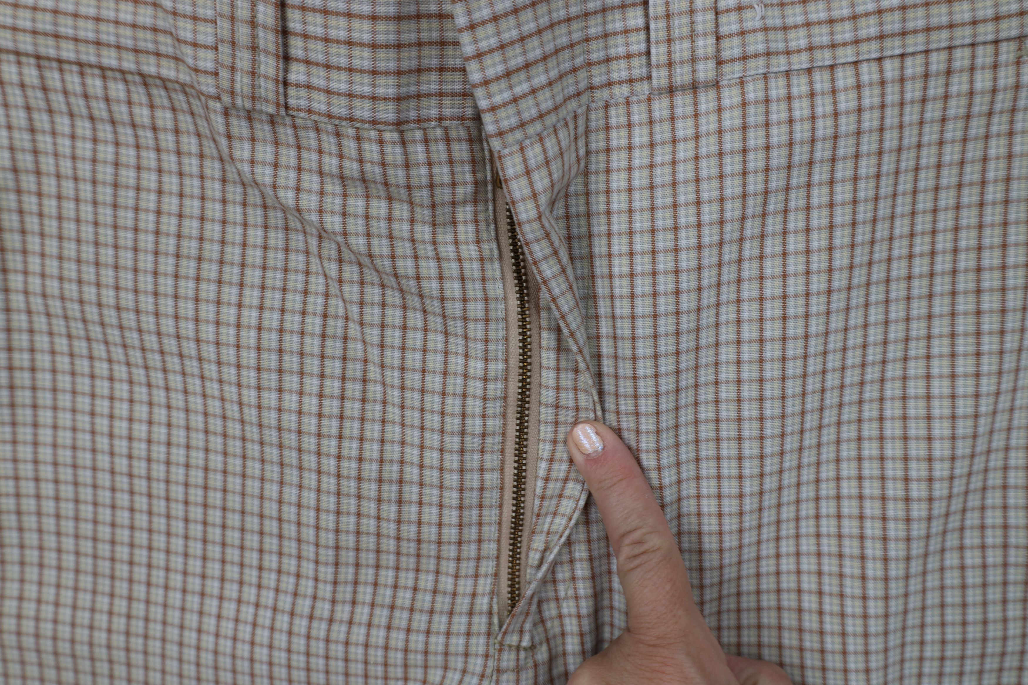 Vintage Vintage 60s 70s Streetwear Wide Leg Chino Pants Plaid USA Size US 34 / EU 50 - 6 Thumbnail