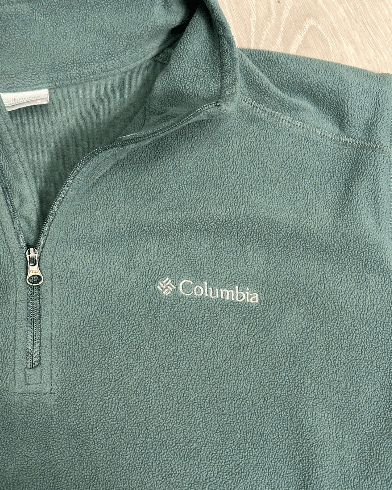 Columbia Columbia 1/4-Zip Teal Fleece Pullover - Men's Size Large Size US L / EU 52-54 / 3 - 5 Thumbnail