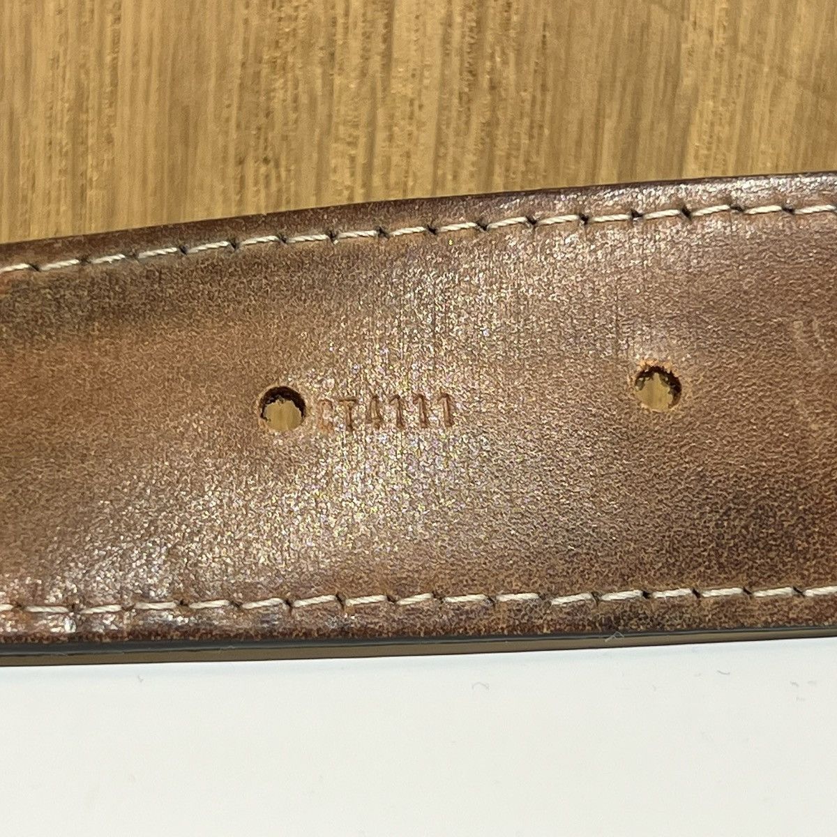 Louis Vuitton Louis Vuitton Metal Buckle Logo Monogram Belt M9842 Size 34 - 4 Thumbnail