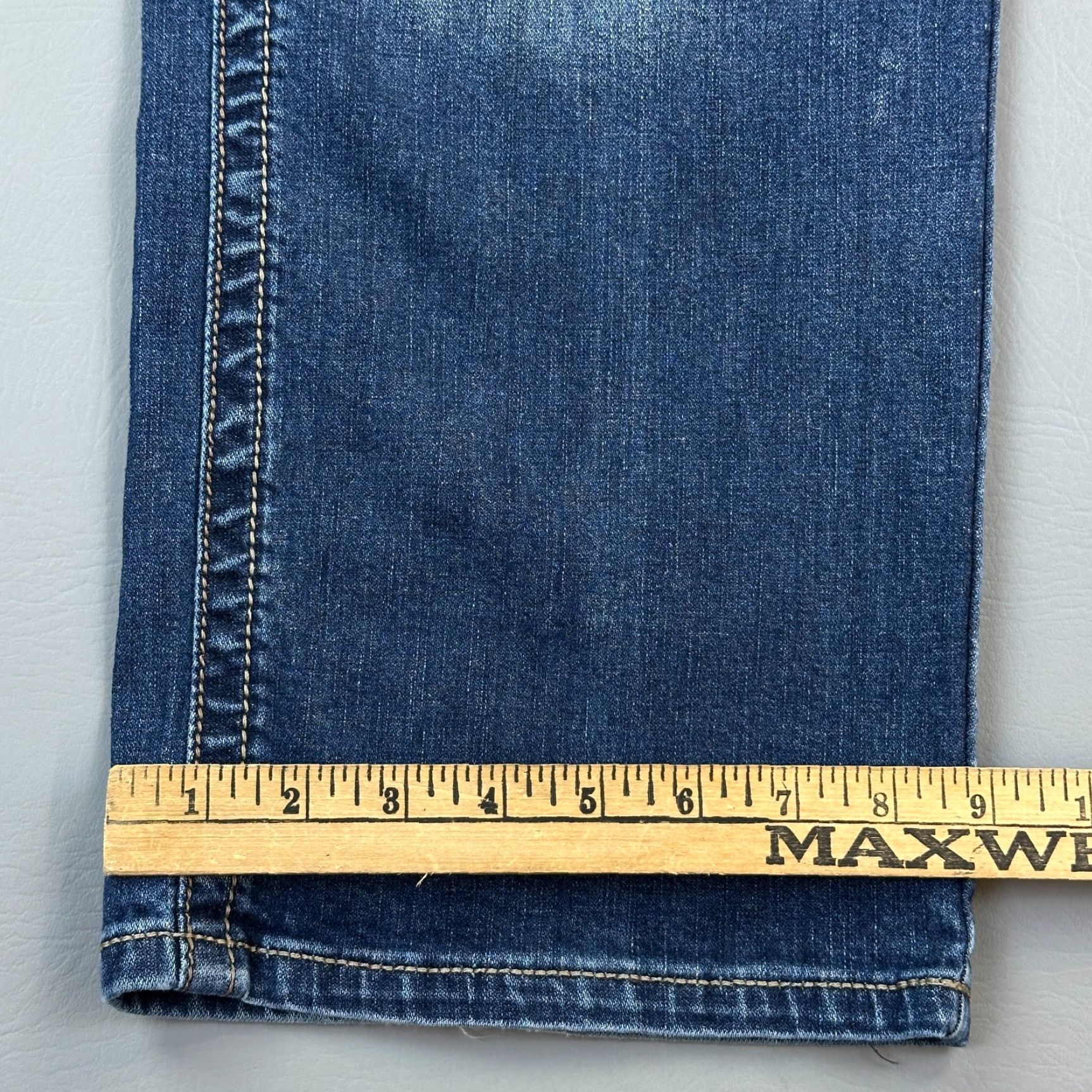 Wrangler Wrangler Jeans Mens 38x32 Dark Wash Slim Straight Stretch 20x Cowboy Rodeo 5-Pocket Denim Blue USA 90s Womens Men? Size US 38 / EU 54 - 4 Thumbnail