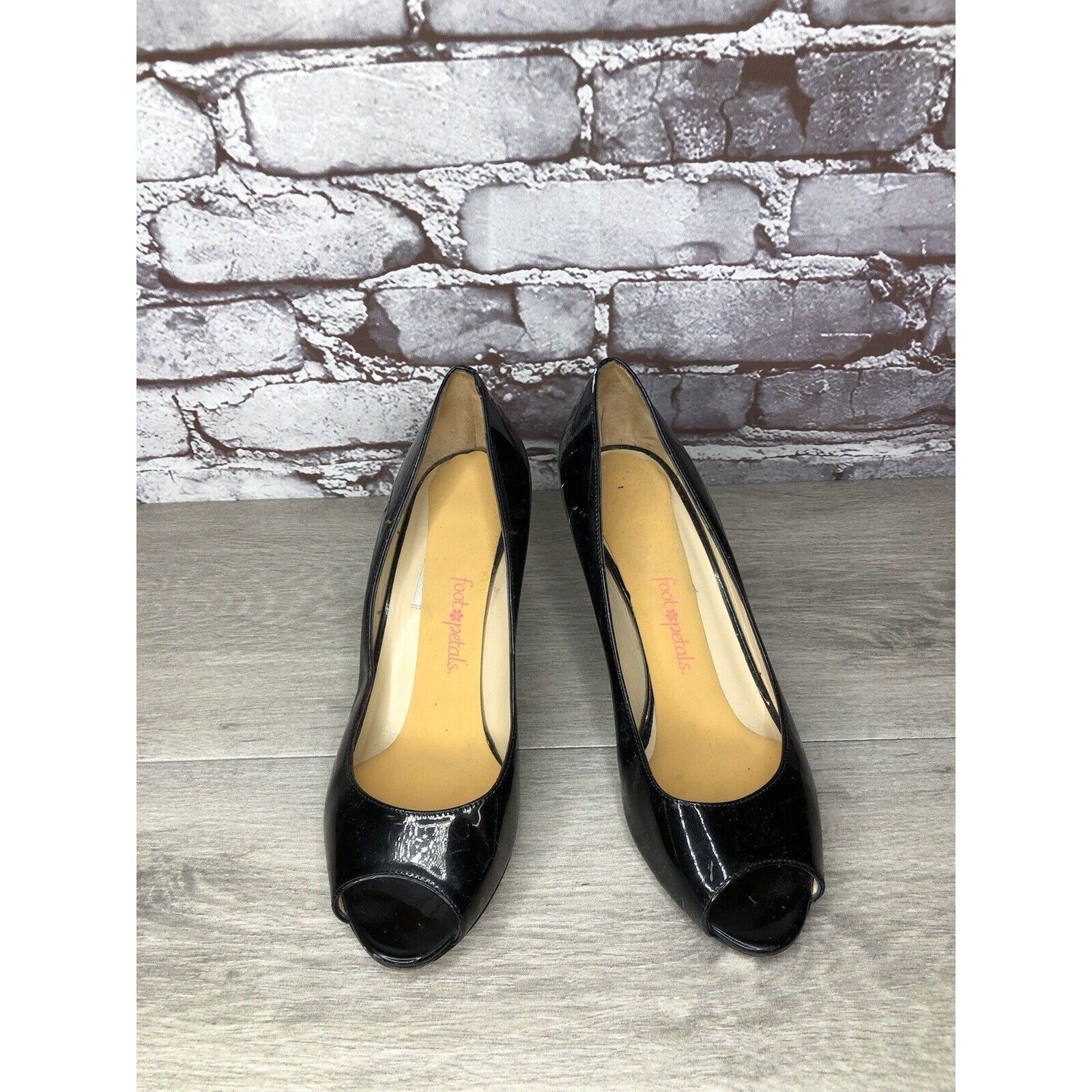 Jimmy Choo Jimmy Choo Black Patent Leather Peep Toe Wedges Shoes Women Size US 9 / IT 39 - 14 Thumbnail