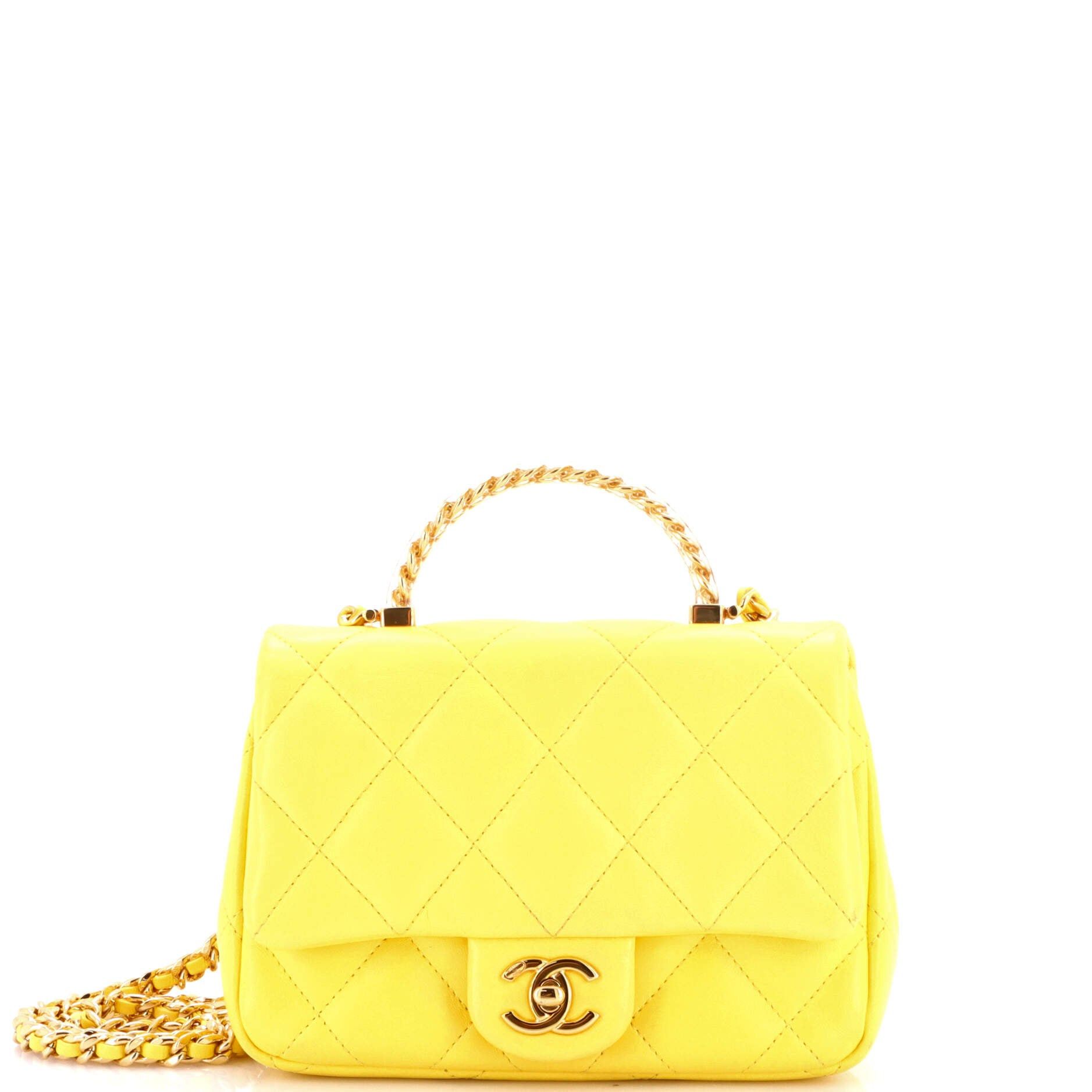 Chanel Resin Chain Top Handle Flap Bag Size ONE SIZE - 1 Thumbnail