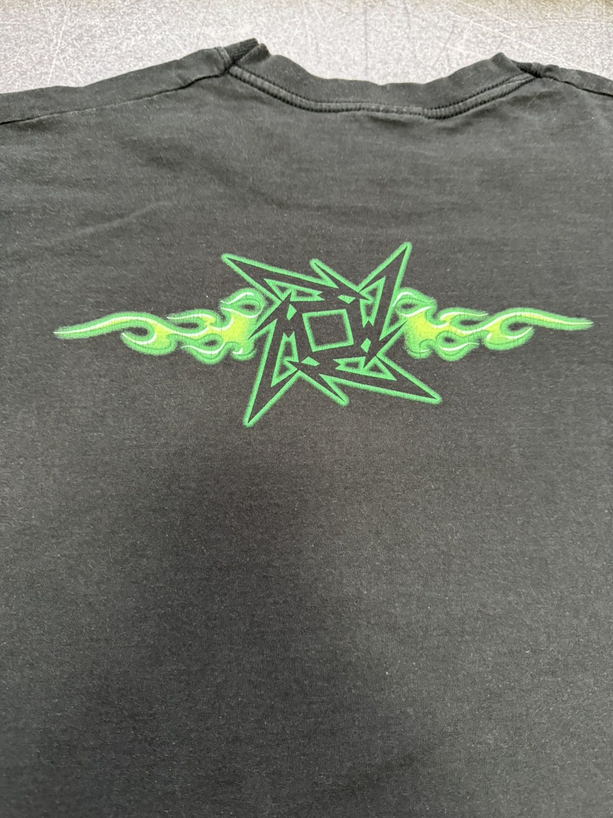 Band Tees Vintage Metallica 2002 Spell Out Fire Ninja Star Y2k Size US XL / EU 56 / 4 - 13 Thumbnail