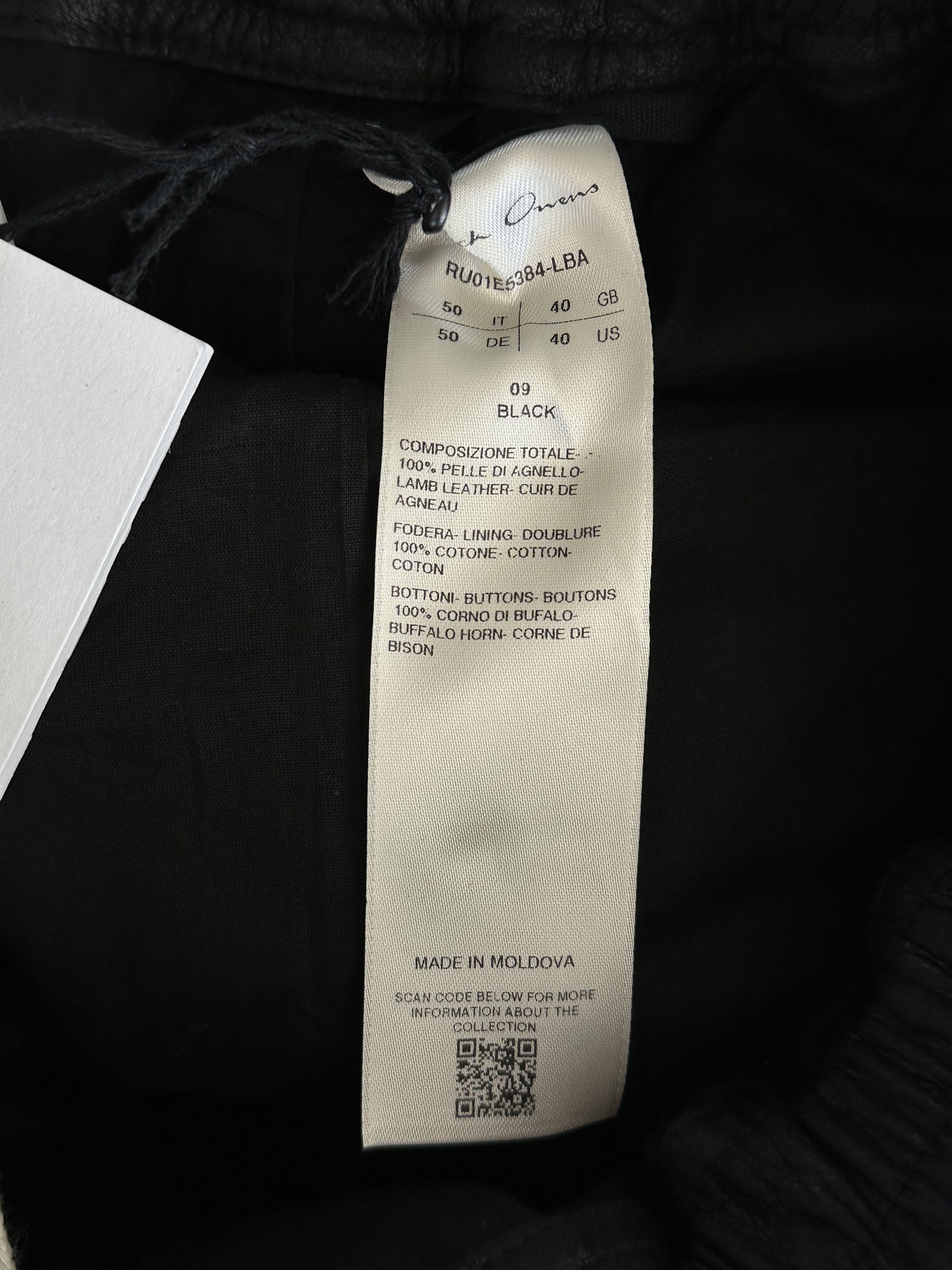 Rick Owens Rick Owens Black Leather Pods Shorts Size US 34 / EU 50 - 3 Thumbnail