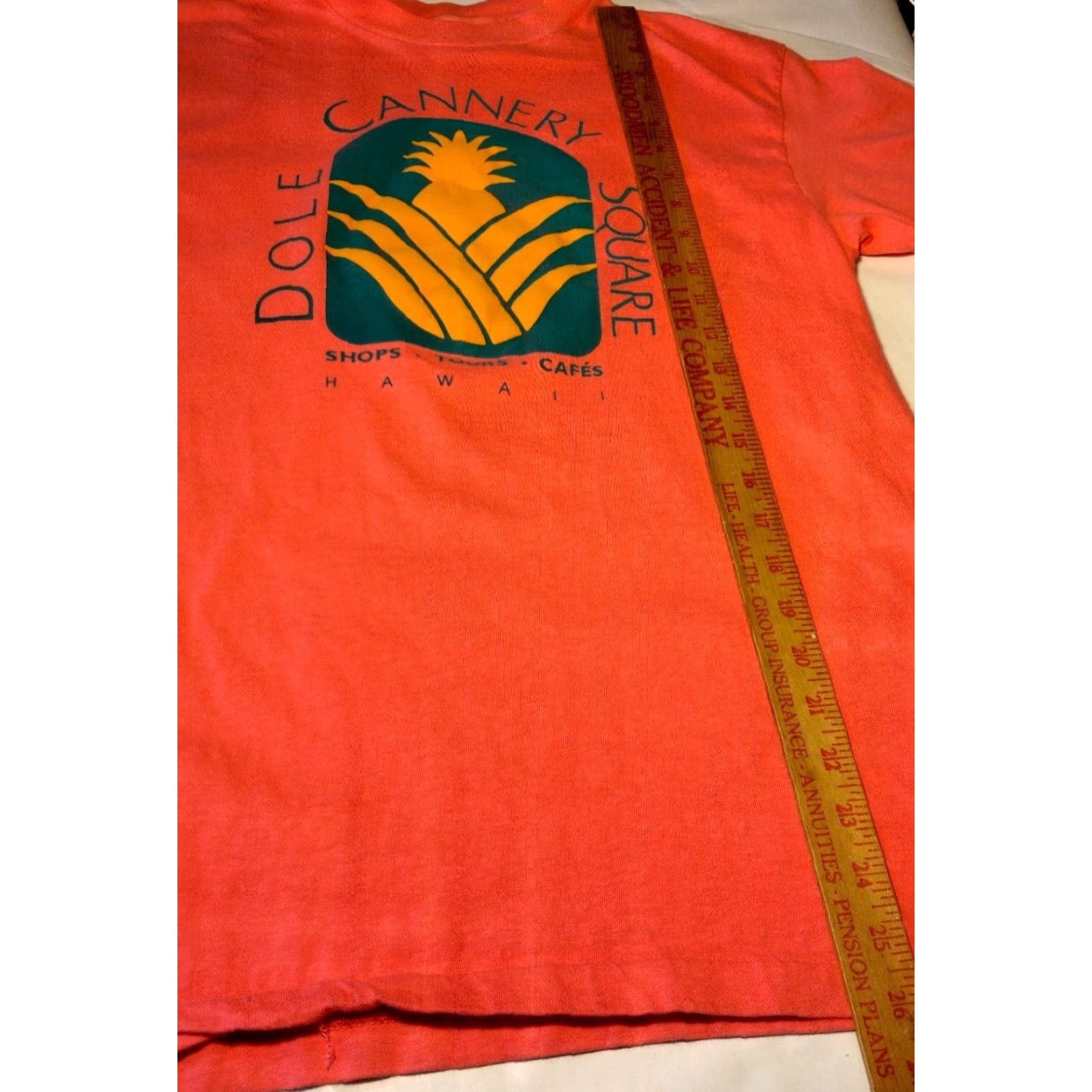 Hanes VINTAGE Hanes Beefy T Shirt M Pink Short Sleeve Crew Neck Single Stitch USA Made Dole Cannery Square Hawaii Pineapple Tour Solid Pattern Men Size US M / EU 48-50 / 2 - 7 Thumbnail