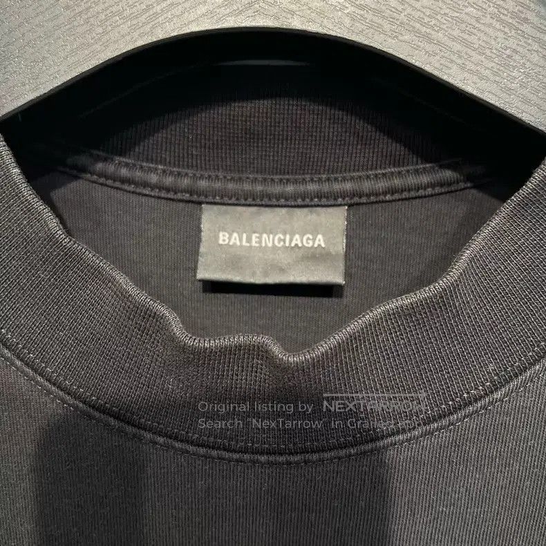 Balenciaga Balenciaga Black Short Sleeve T-Shirt with Logo Print Size US XS / EU 42 / 0 - 4 Thumbnail
