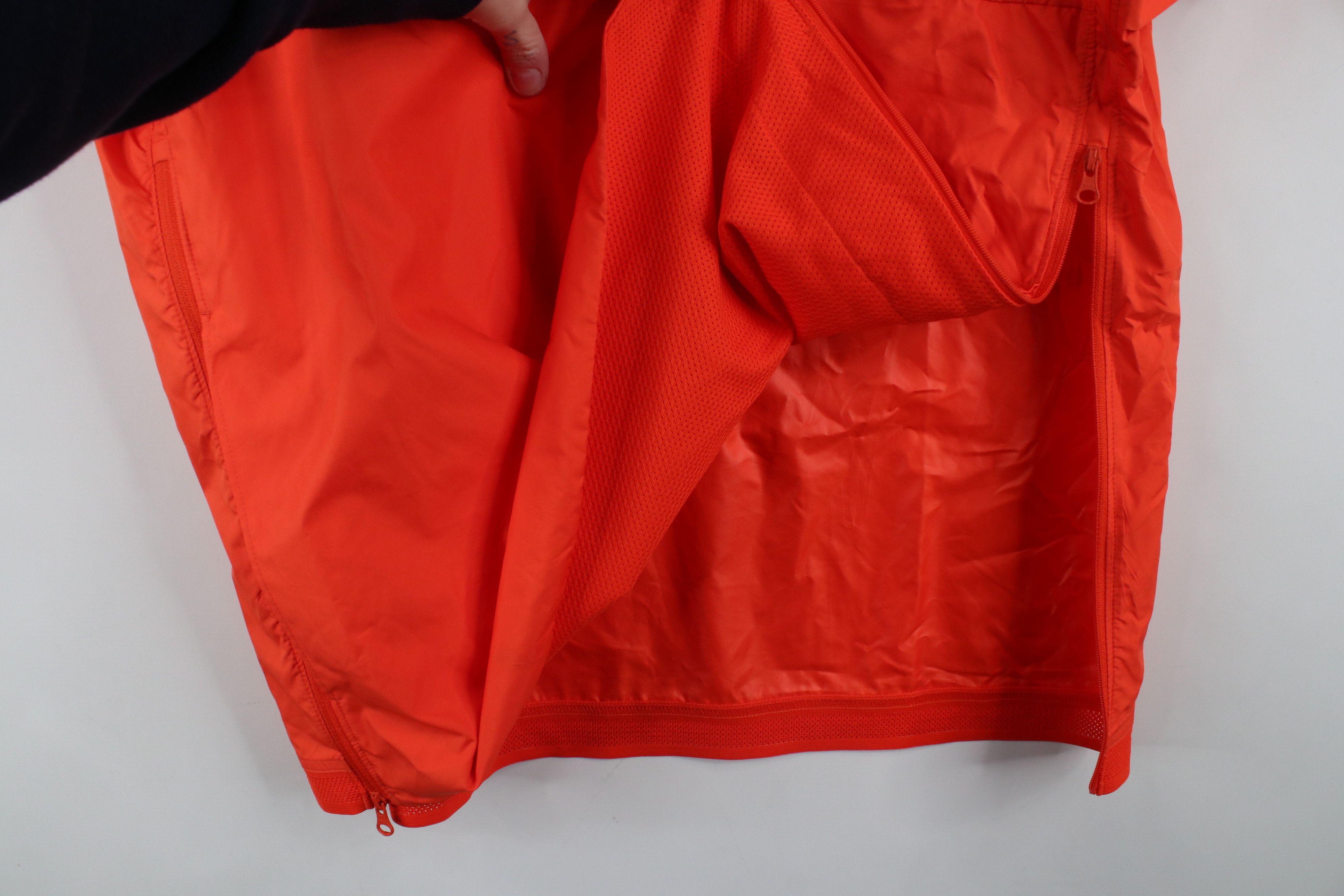 Nike × Vintage Nike University Football Short Sleeve Half Zip Jacket Orange Size US M / EU 48-50 / 2 - 8 Thumbnail