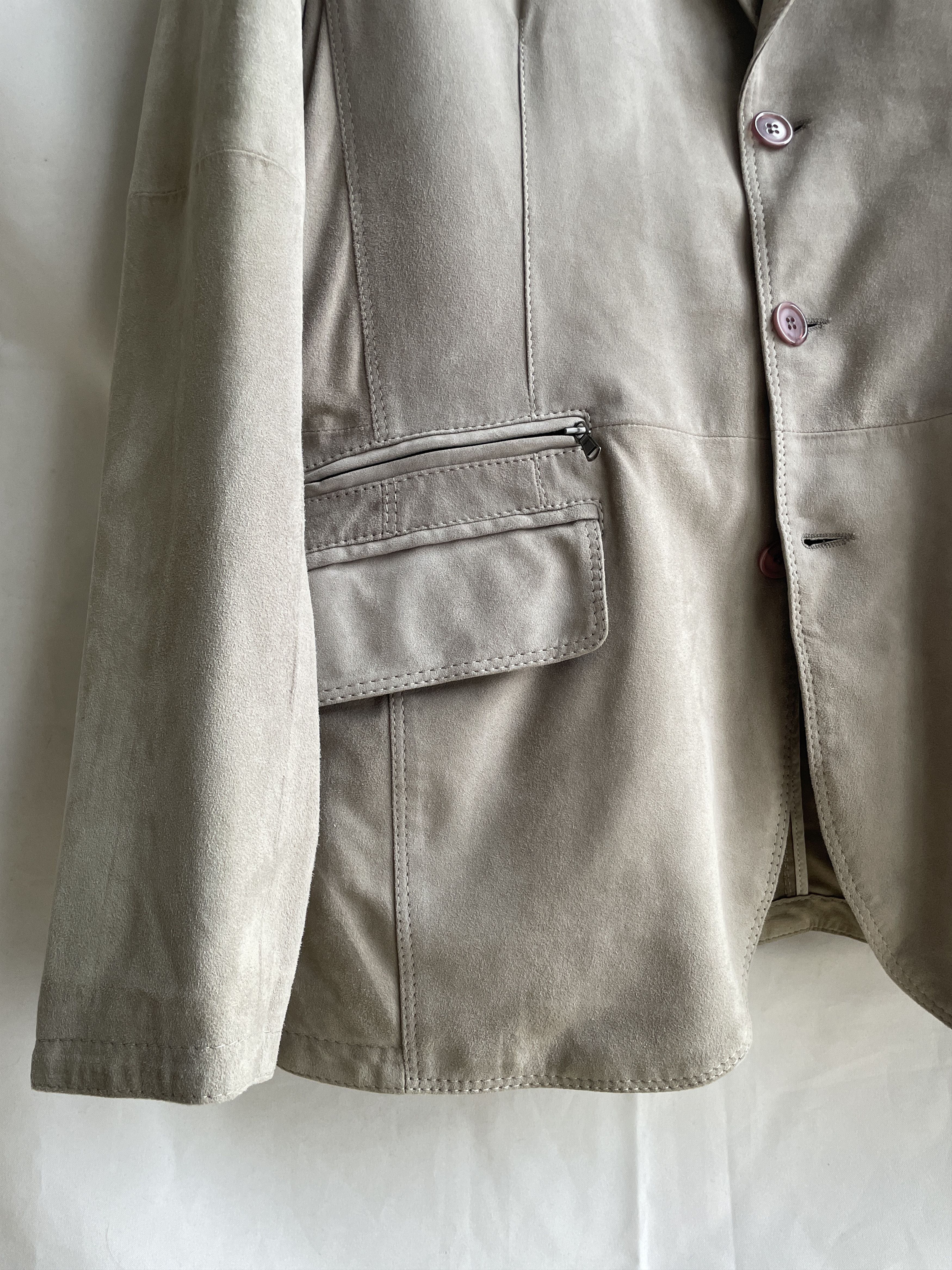 Gimo's Gimo's Tan Suede Leather Blazer Jacket Size EUR 52 Size US L / EU 52-54 / 3 - 6 Thumbnail
