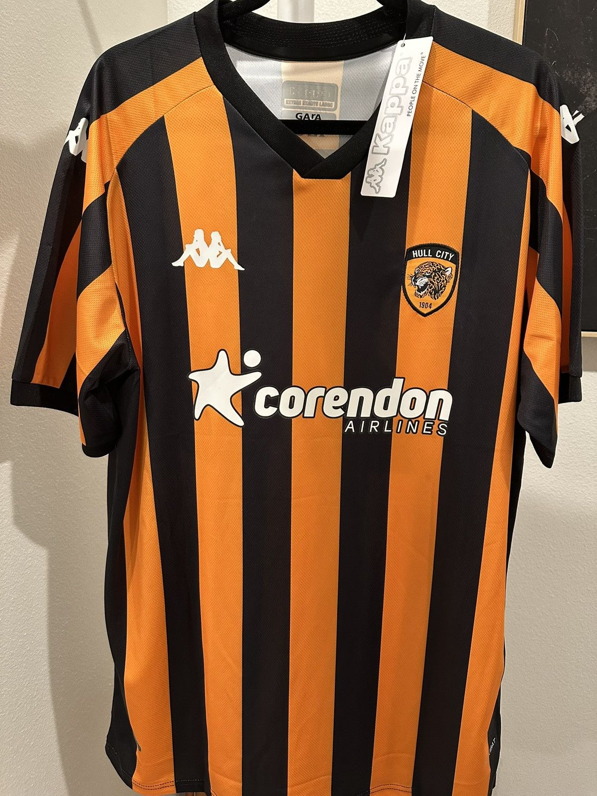 Kappa 2024-25 Hull City Gustavo Puerta Soccer Jersey Size US XL / EU 56 / 4 - 2 Thumbnail