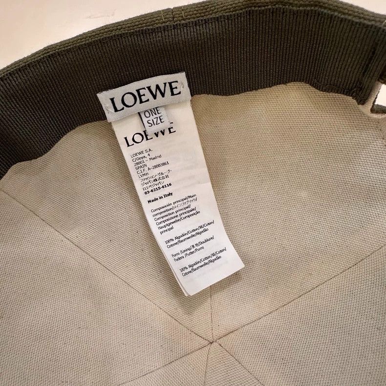 Loewe LOEWE Classic lettering logo baseball cap Size ONE SIZE - 6 Thumbnail