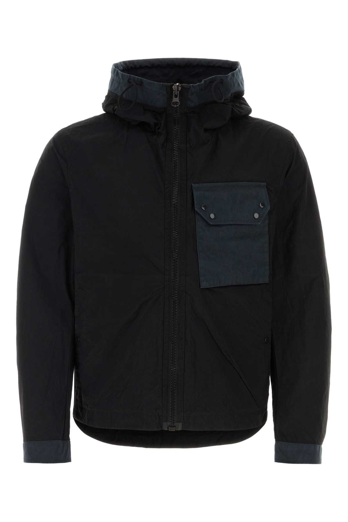 image of Ten C Black Nylon Jacket, Men's (Size Medium)