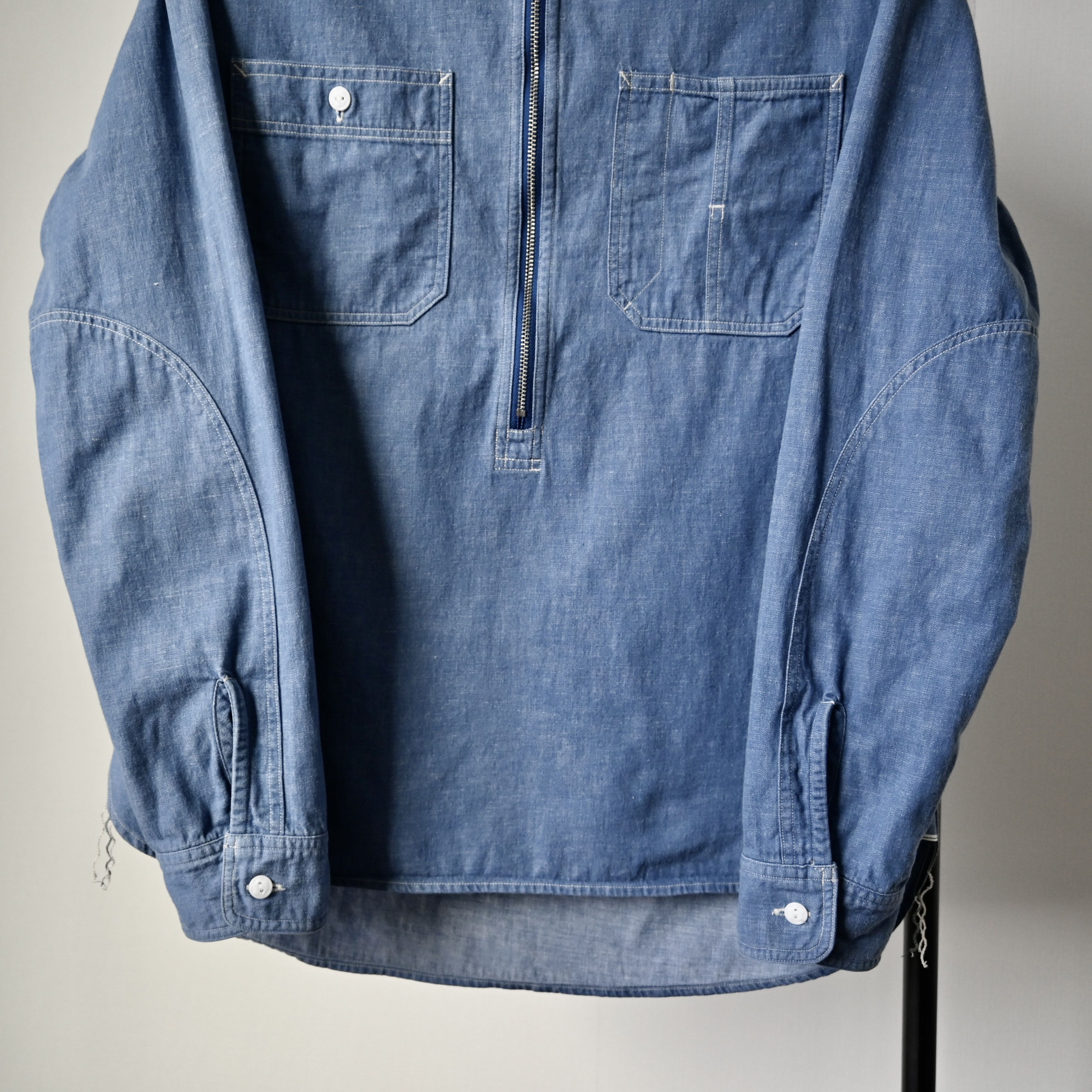 Beams Plus BEAMS Plus x Sunny Sports half-zip denim work shirt Size US M / EU 48-50 / 2 - 11 Thumbnail