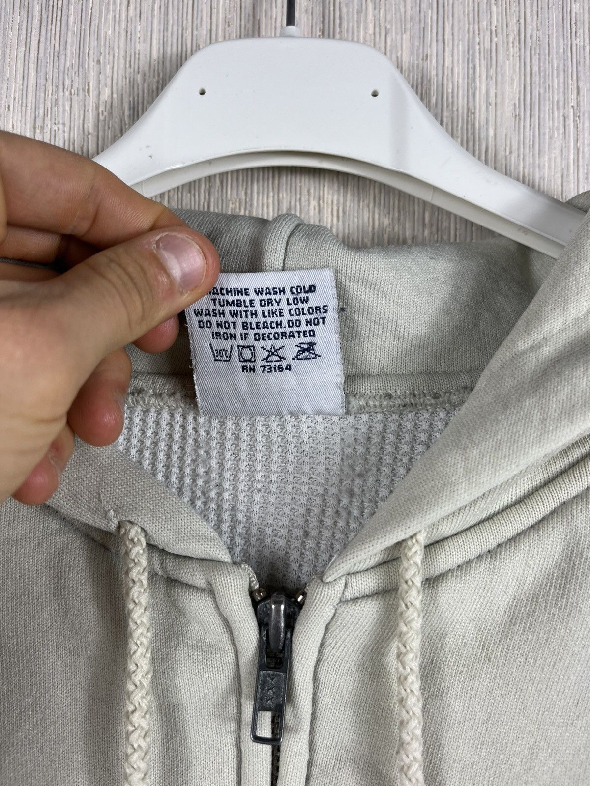 Vintage Vintage Pluma thermal waffle y2k zip hoodie basic sweatshirt Size US L / EU 52-54 / 3 - 16 Thumbnail