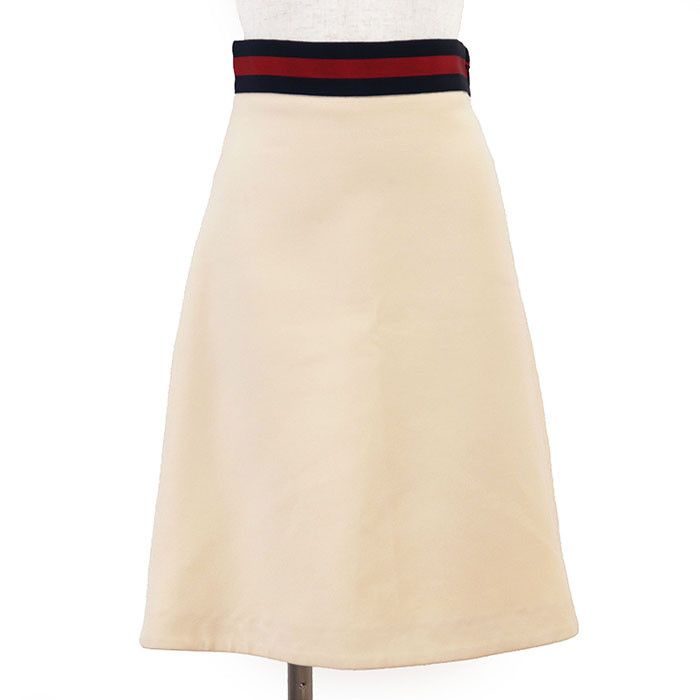 Gucci Gucci Gucci Sheer Line Web Stripe Wool Silk Skirt Others Skirts DUTY FREE for USA Size ONE SIZE - 1 Thumbnail