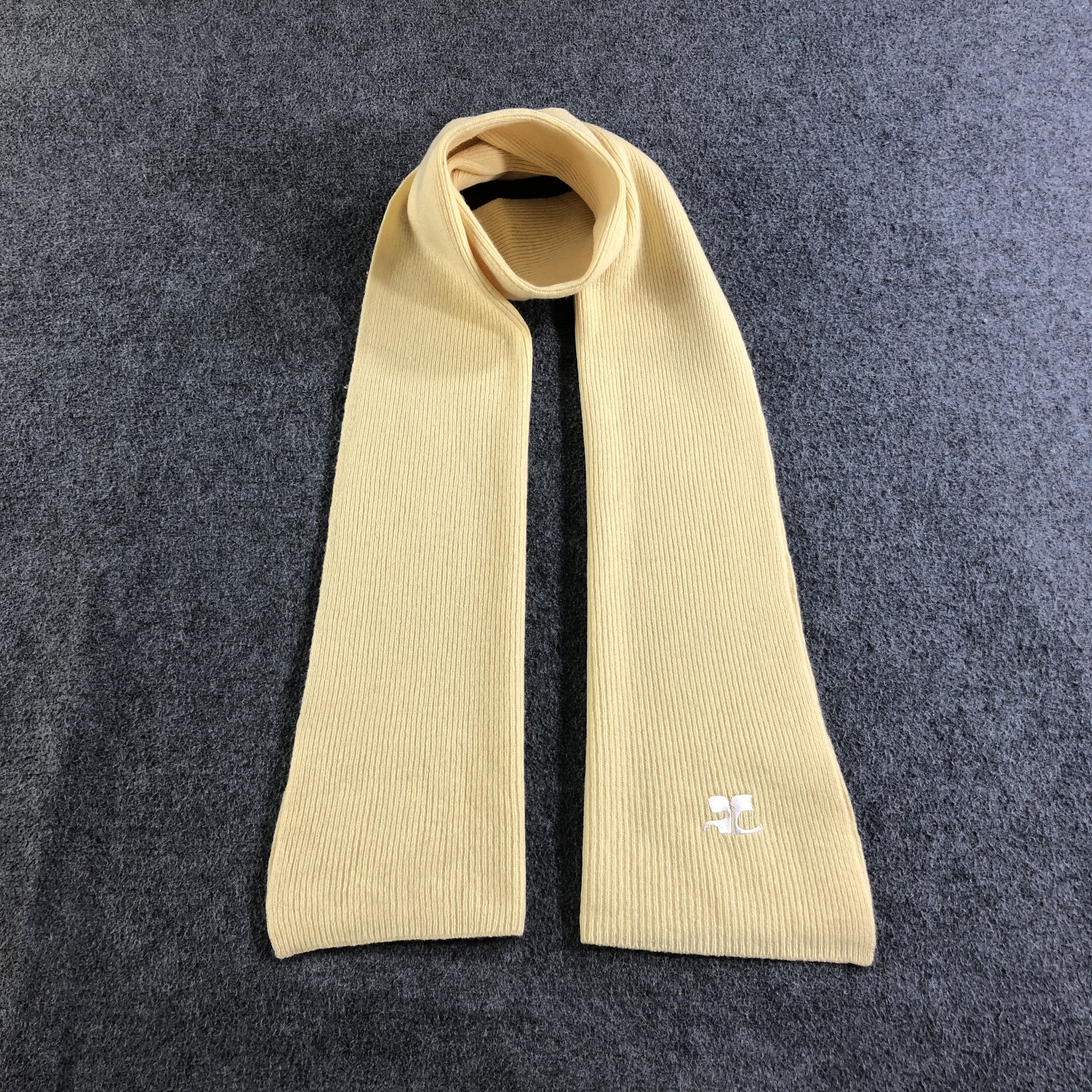 Courreges Courreges Wool Scarf Muffler V1986 Size ONE SIZE - 1 Thumbnail