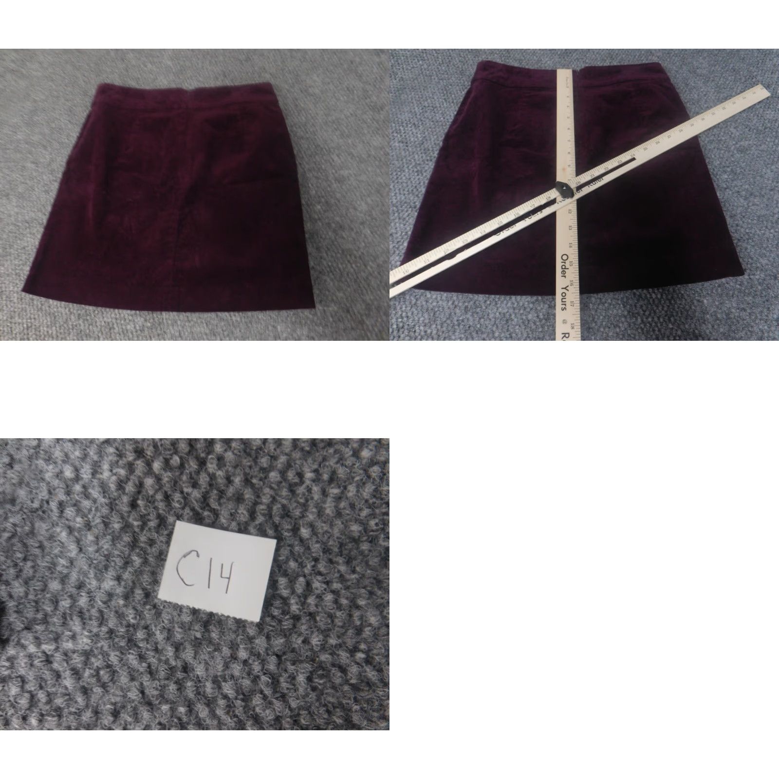 Banana Republic **Purple Zip A-Line Skirt** User: **A-Line Purple Zip Skirt** Size 26" / US 2 / IT 38 - 9 Thumbnail