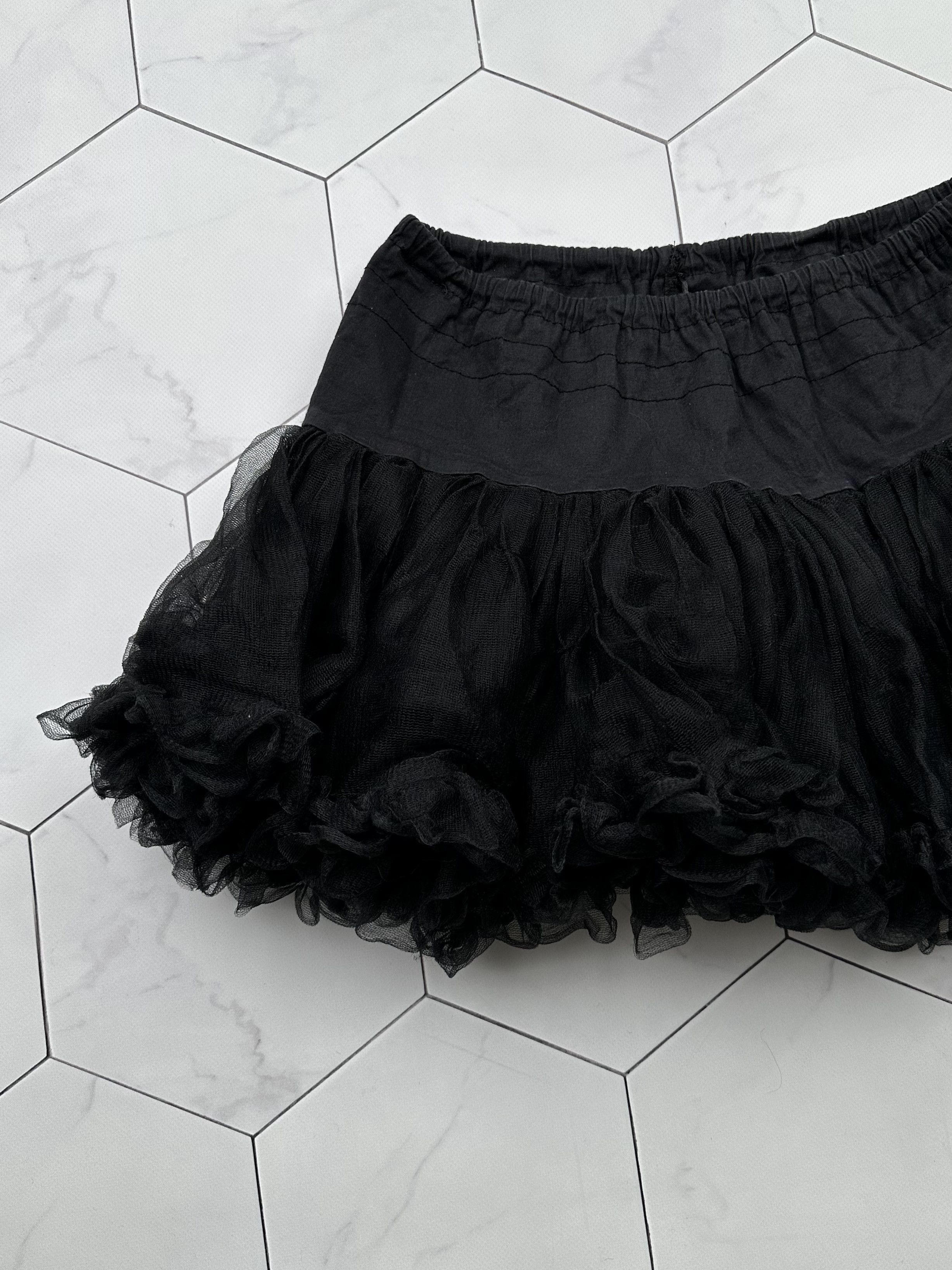Japanese Brand Vintage Flare Super Lush Mini Skirt E2D15(B8) Size 28" / US 6 / IT 42 - 2 Thumbnail