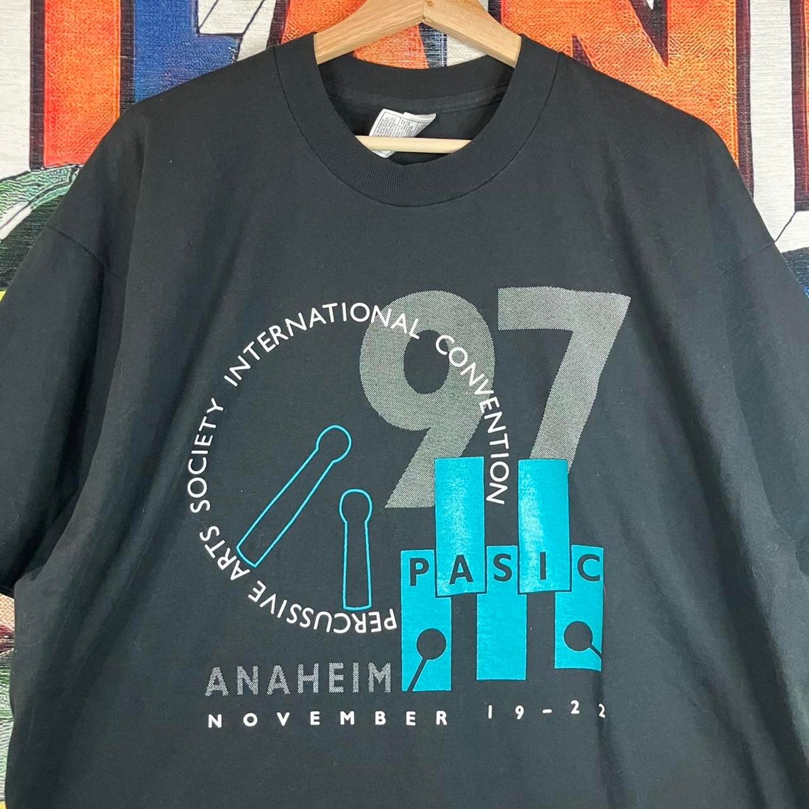 Vintage Vintage 90s 1997 Percussion Art Society Tee Size Xl Size US XL / EU 56 / 4 - 4 Thumbnail