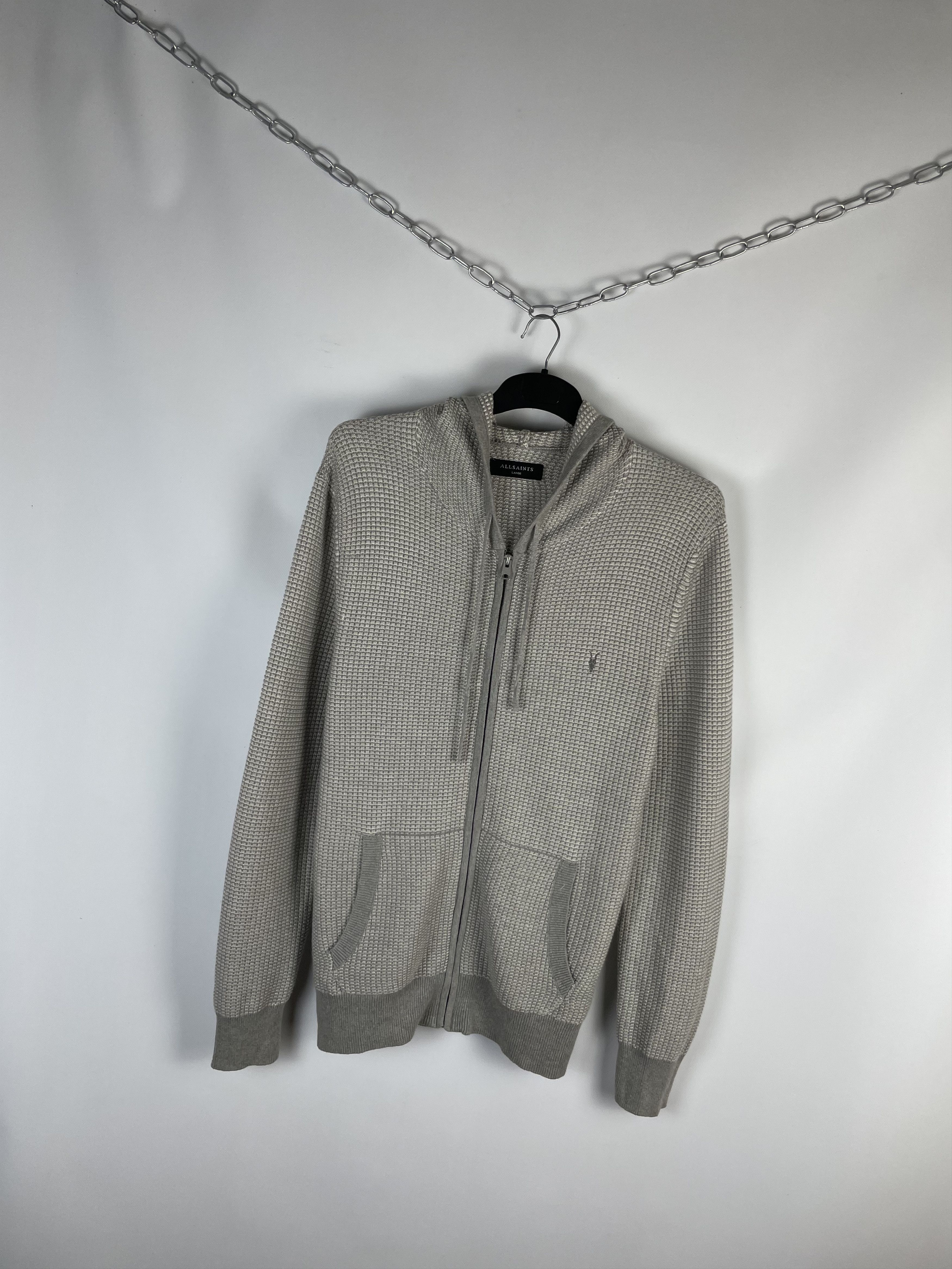 Allsaints Vintage Allsaints Knit Zip Hoodie Size US L / EU 52-54 / 3 - 2 Thumbnail
