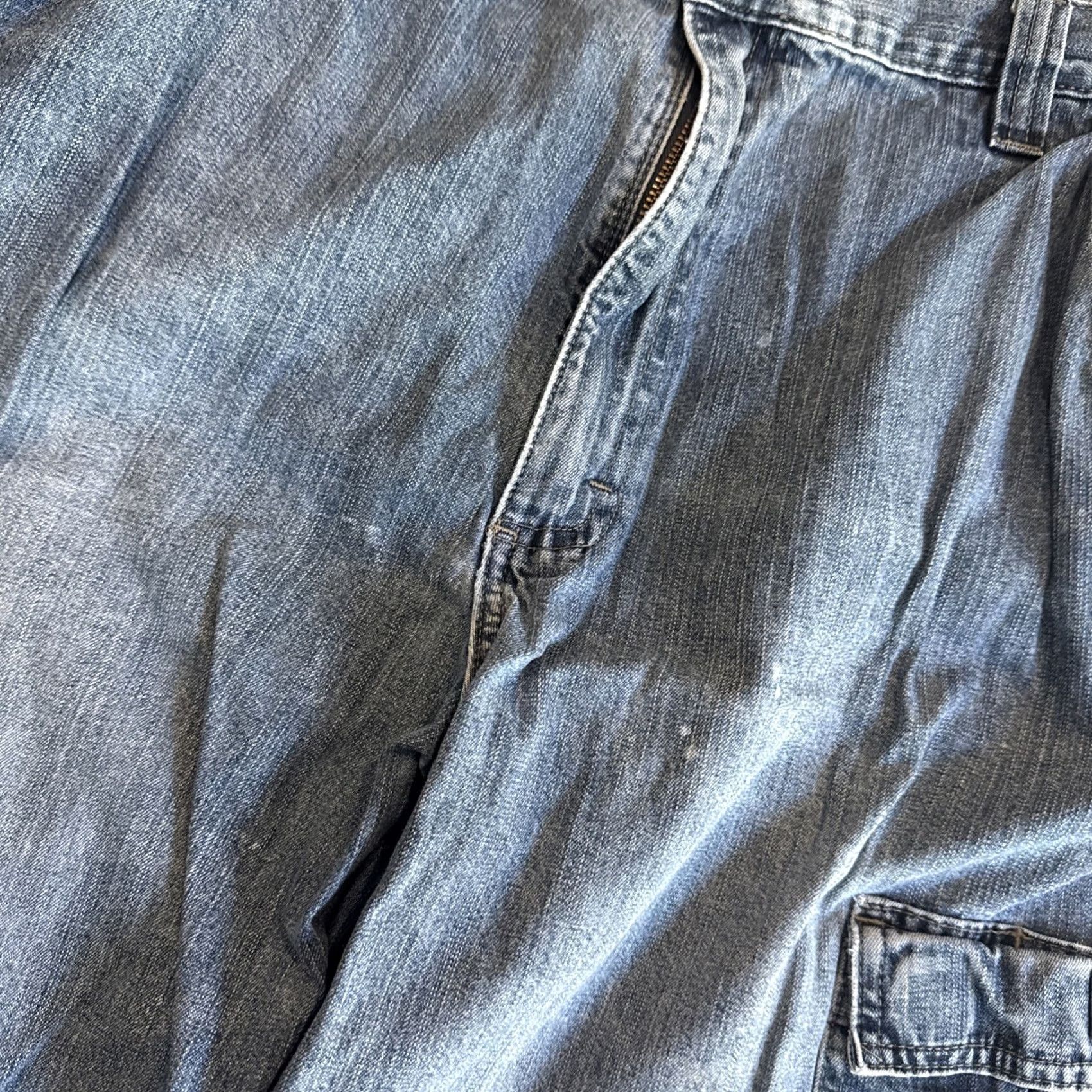 Wrangler VINTAGE Wrangler Denim Cargo Baggy Jeans 90s Y2K Men’s 38x32 RARE HTF Jeans Men Blue Straight Size US 38 / EU 54 - 6 Thumbnail