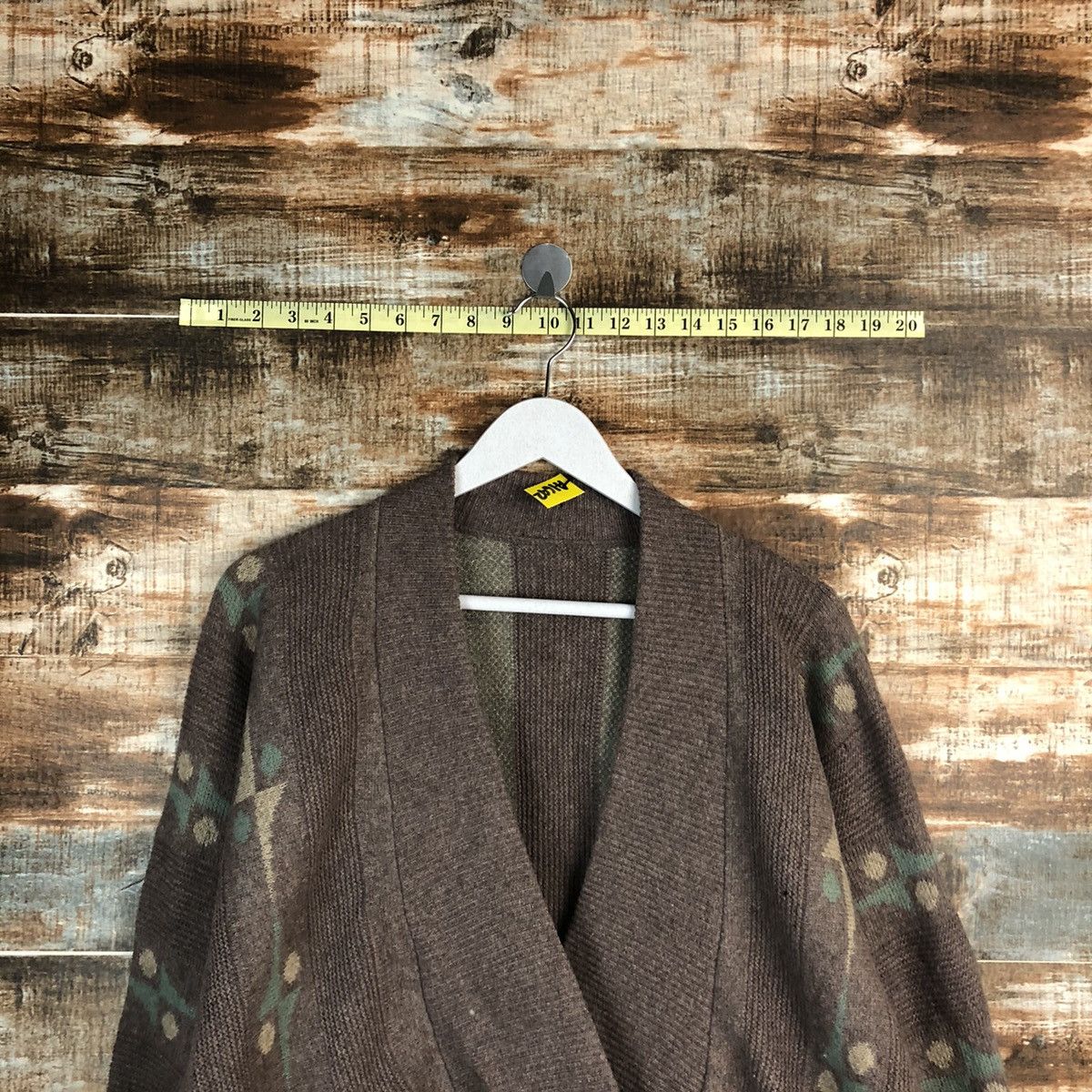 Japanese Brand Japan vintage art Brown Cardigan Knitwear #A1692 Size US L / EU 52-54 / 3 - 4 Thumbnail