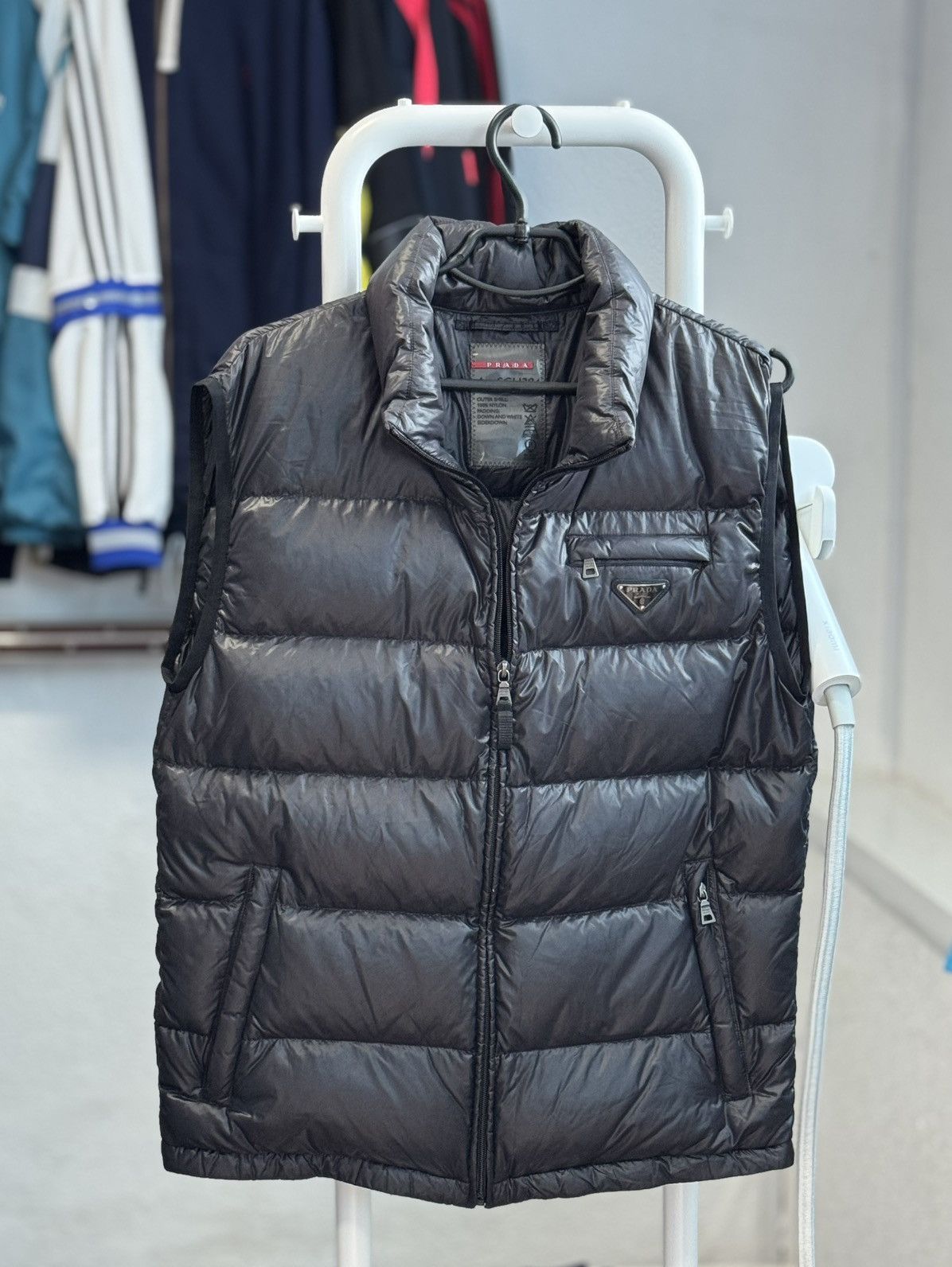 Prada Prada Down Puffer Vest Jacket Black Size US M / EU 48-50 / 2 - 1 Thumbnail