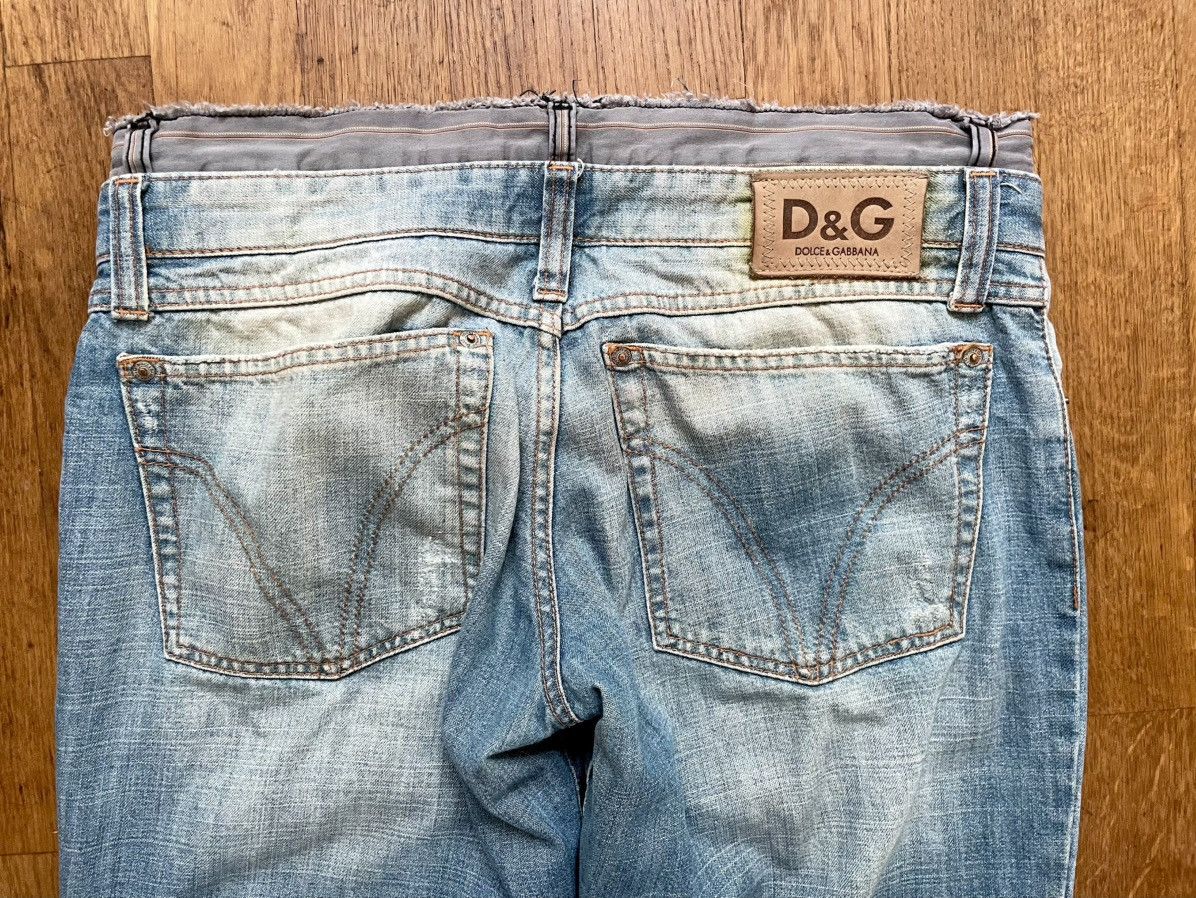 Dolce & Gabbana SS2005 Dolce & Gabbana Sun Faded Double Waist Denim Jeans Size US 33 - 6 Thumbnail