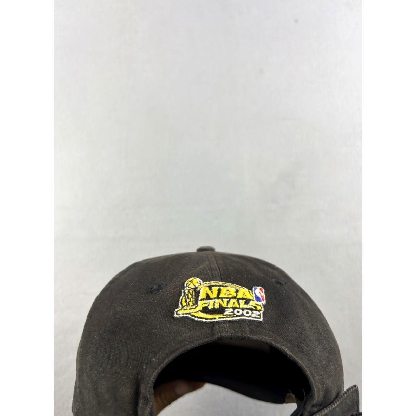 Nike Nike Hat Baseball Cap 2002 NBA Finals Black Embroidered Strapback Adjustable Men One Size Canvas Cotton Size ONE SIZE - 7 Thumbnail