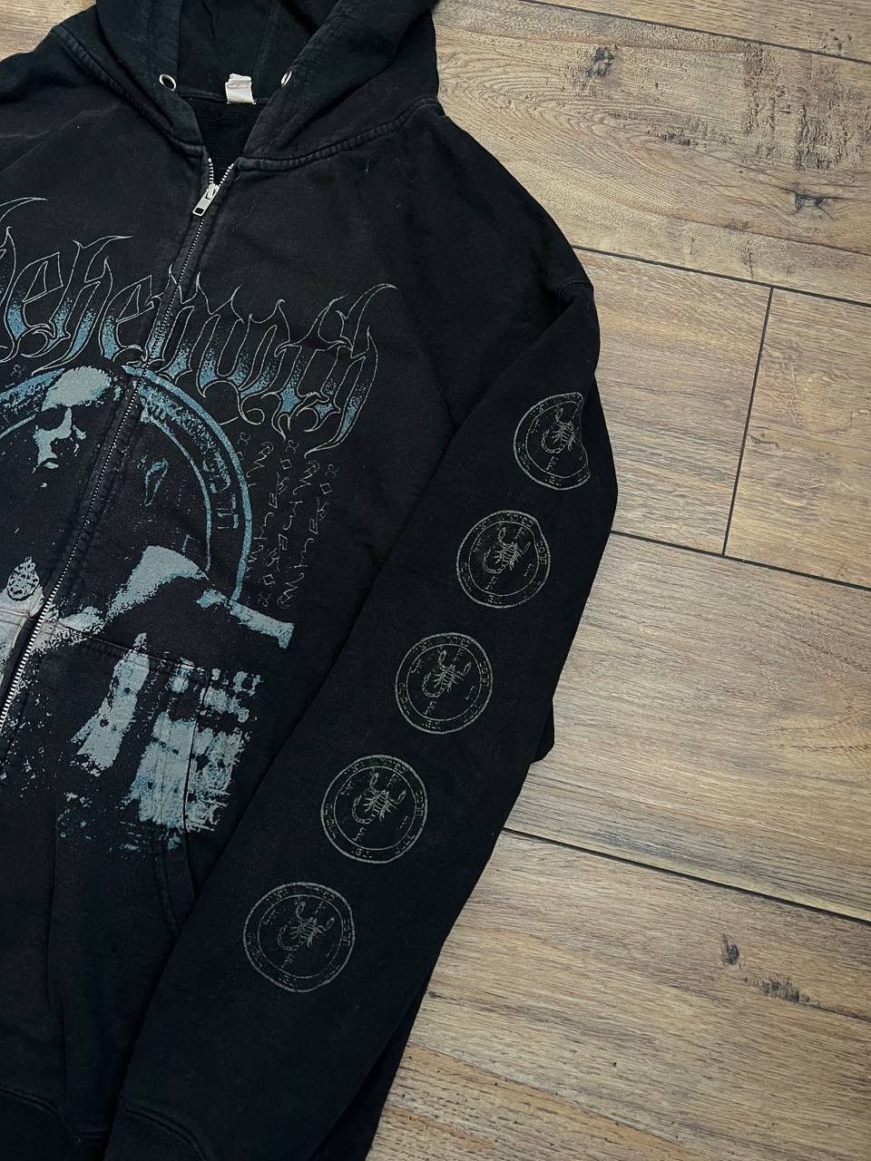 Independent Trading Co. Вehemot Vintage Black Metal Band Zip Hoodie Size US XL / EU 56 / 4 - 5 Thumbnail