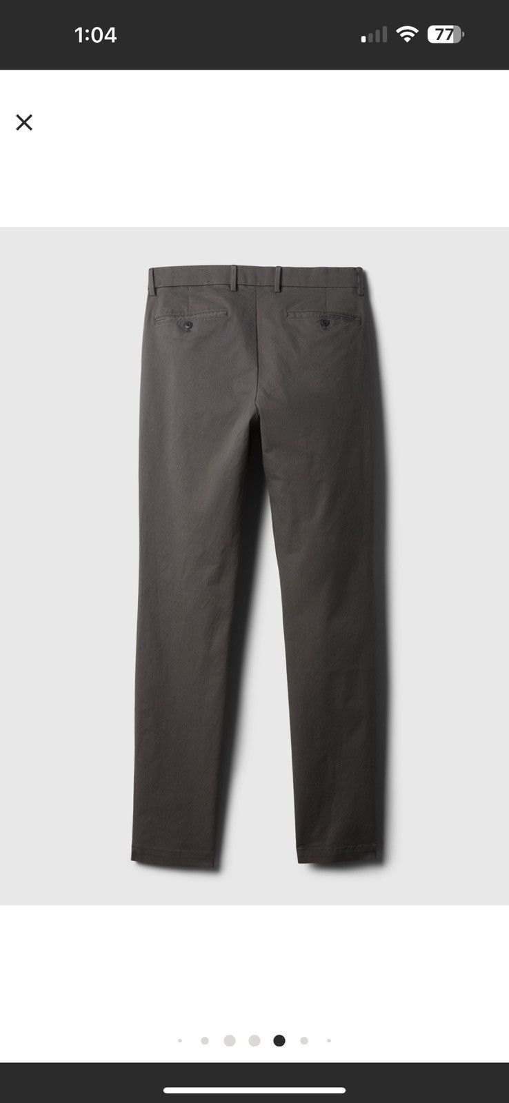 Gap × J.Crew × Polo Ralph Lauren NEW J.Crew 250 Skinny-fit Chino Onyx Grey Size 38 Size US 38 / EU 54 - 2 Thumbnail