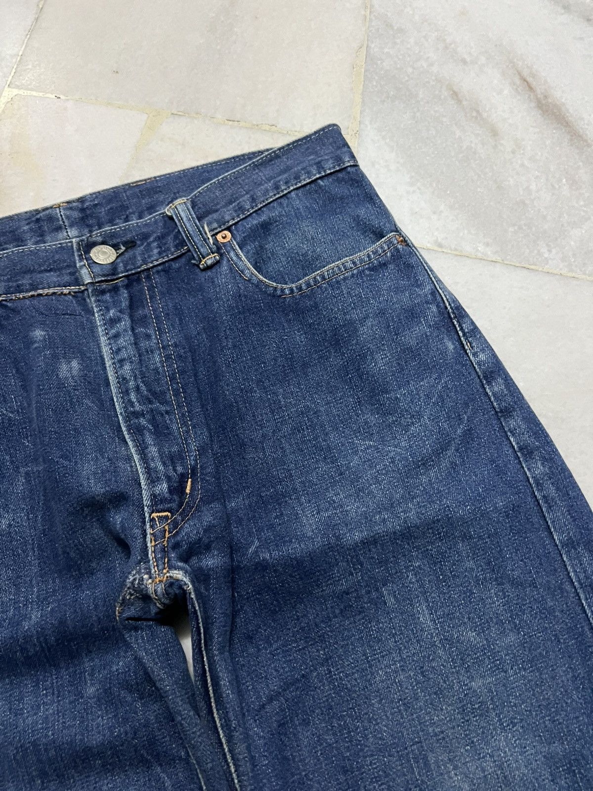 Japanese Brand 80’s H.R Market Blue Blue Japan Selvedge Jean Size US 31 - 8 Thumbnail