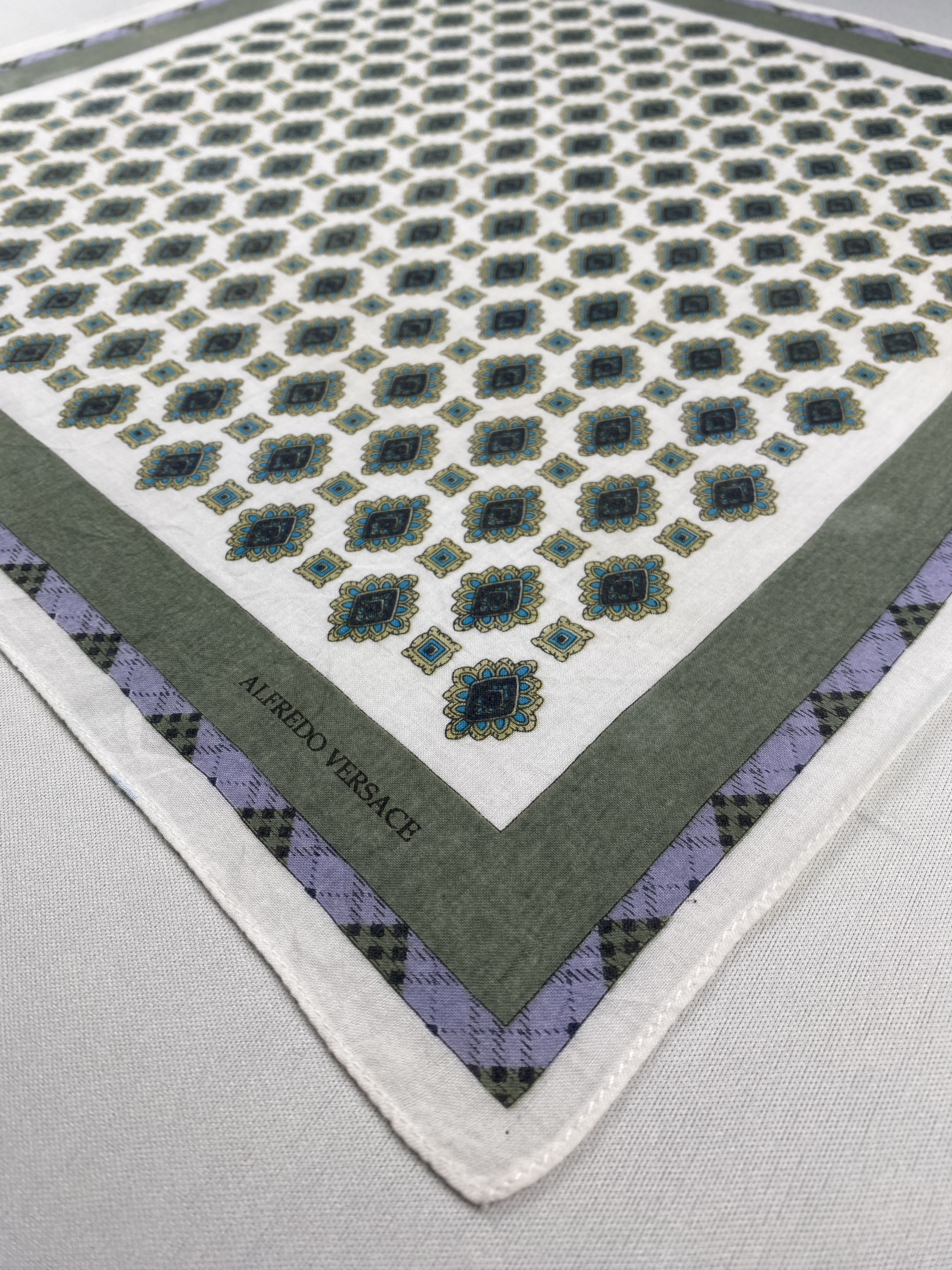 Versace Alfredo Versace Handkerchief Pocket Square Bandana HM0037 Size ONE SIZE - 4 Thumbnail