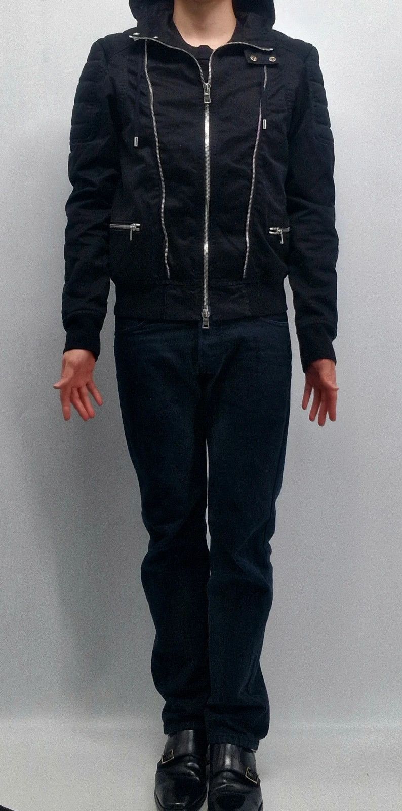 Balmain Balmain Hooded Biker Jacket Made in Japan Size US L / EU 52-54 / 3 - 8 Thumbnail