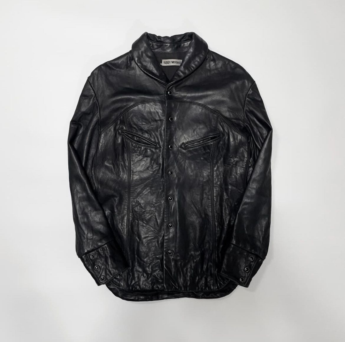 Men's Issey Miyake Leather Jackets | Grailed