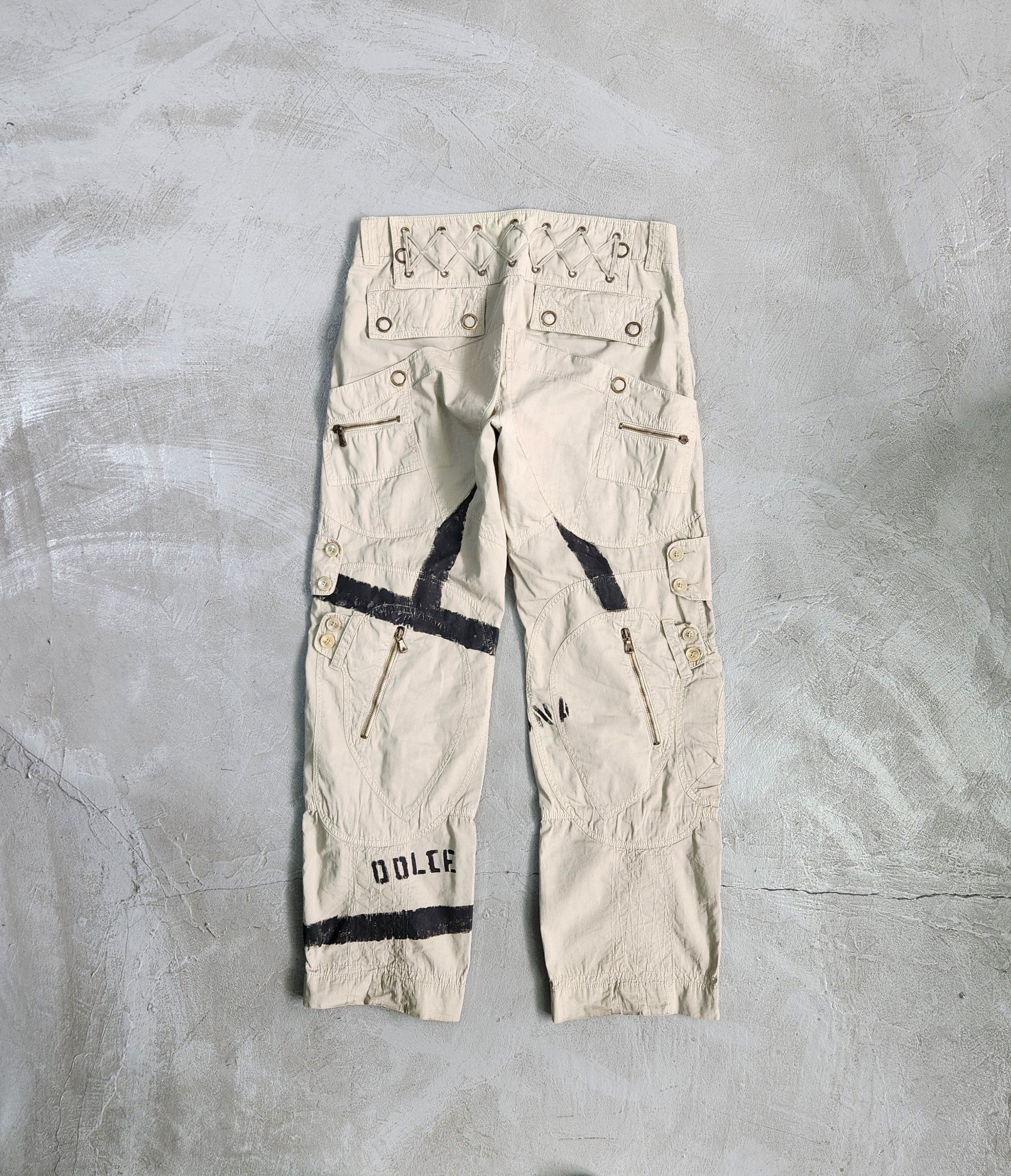 Dolce & Gabbana Dolce & Gabbana SS2004 Flight Reinforced runway cargo pant Size US 32 / EU 48 - 6 Thumbnail