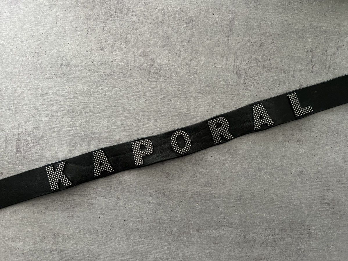 ‼️FREE WW SHIPPING‼️ Vintage KAPORAL Avant-garde leather belt.
