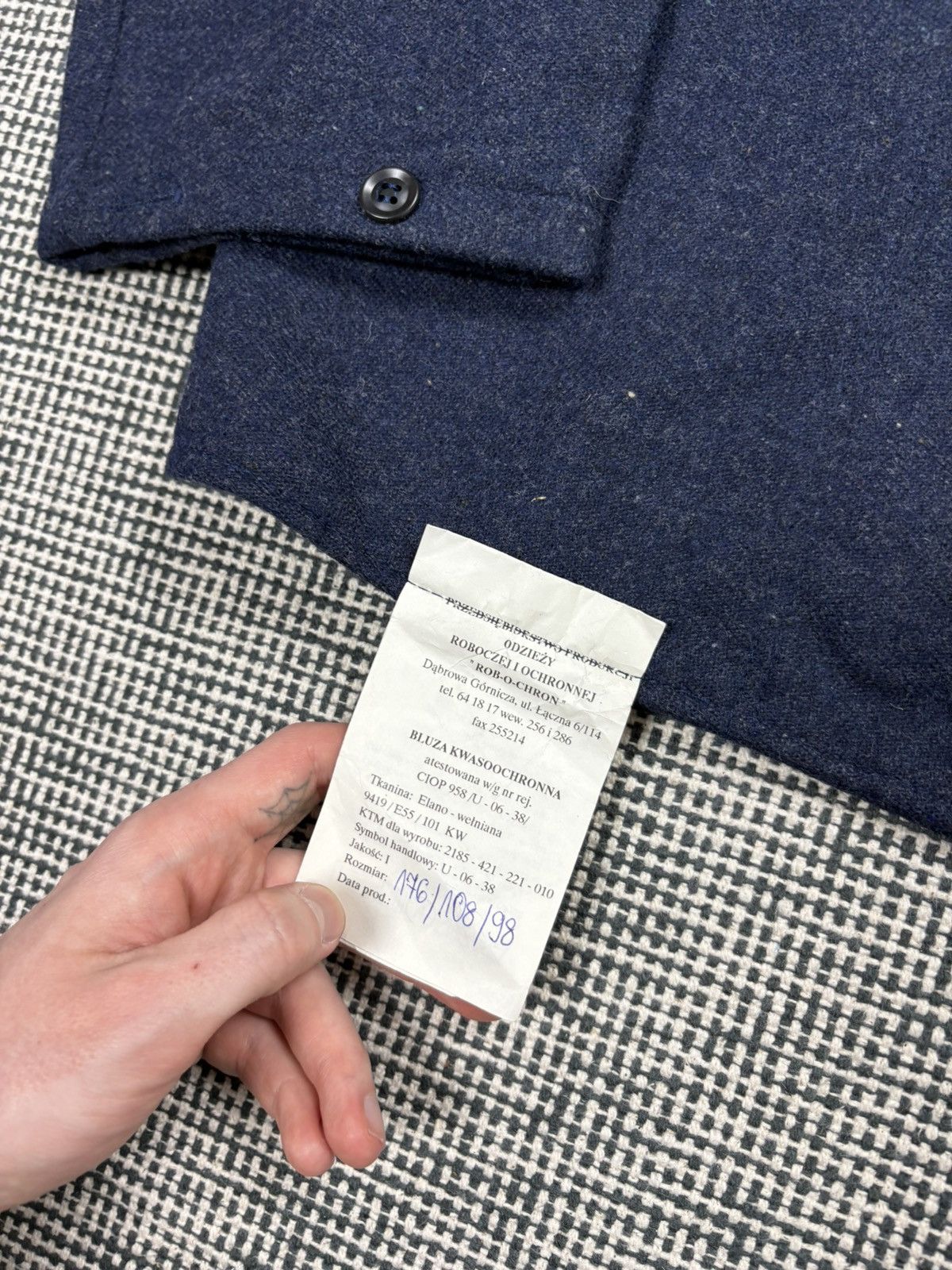 Le Laboureur 70s NOS French heavy duty wool chore coat jacket worker Size US XL / EU 56 / 4 - 5 Thumbnail