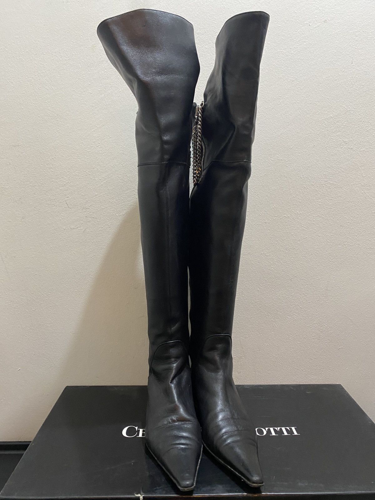 Paciotti CESARE PACIOTTI LEATHER BOOTS Size US 7 / IT 37 - 1 Thumbnail