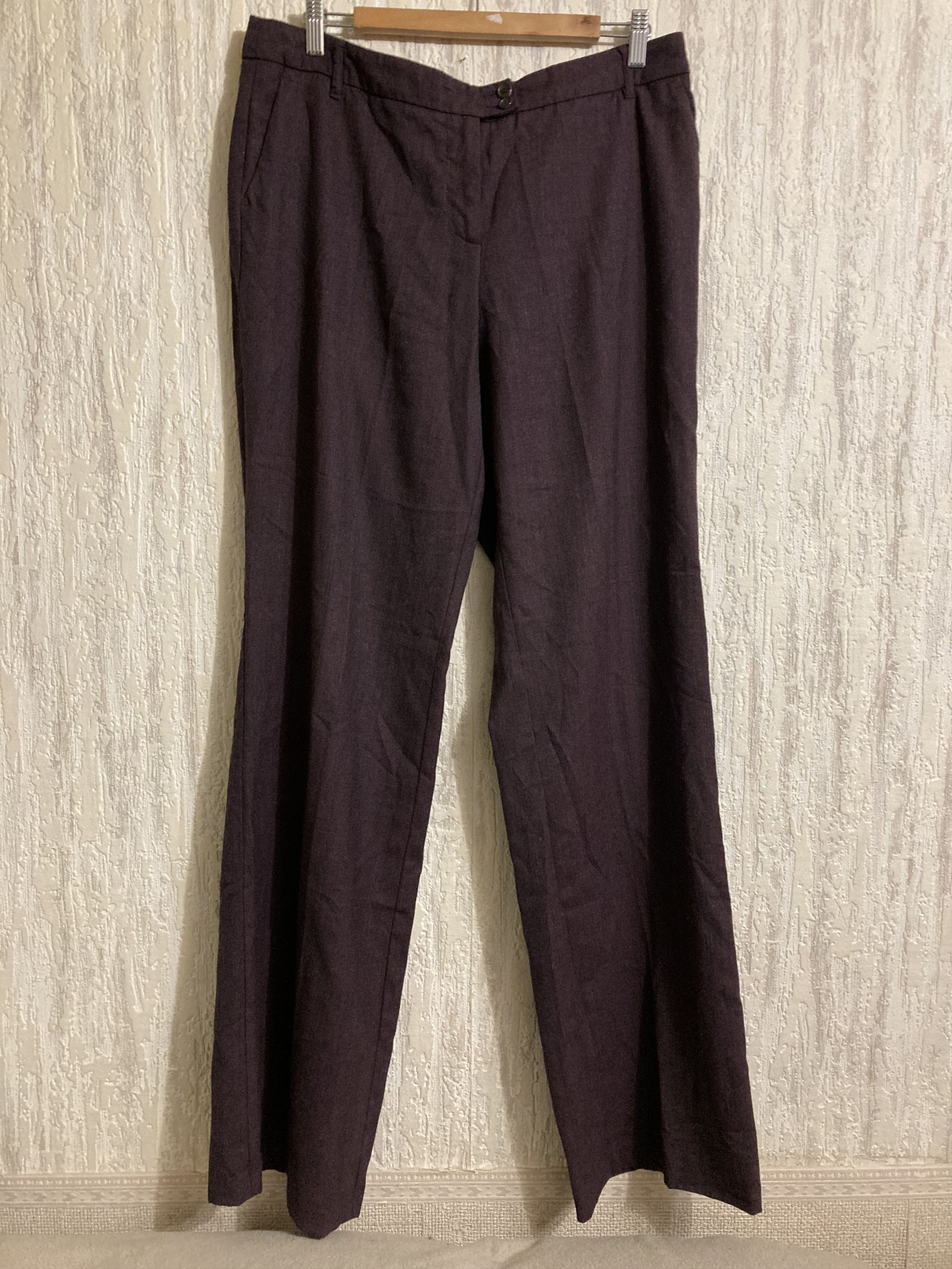 Etro Vintage ETRO Milano Women's Burgundy Wool Dress Pants Size 36" / US 14 / IT 50 - 1 Thumbnail