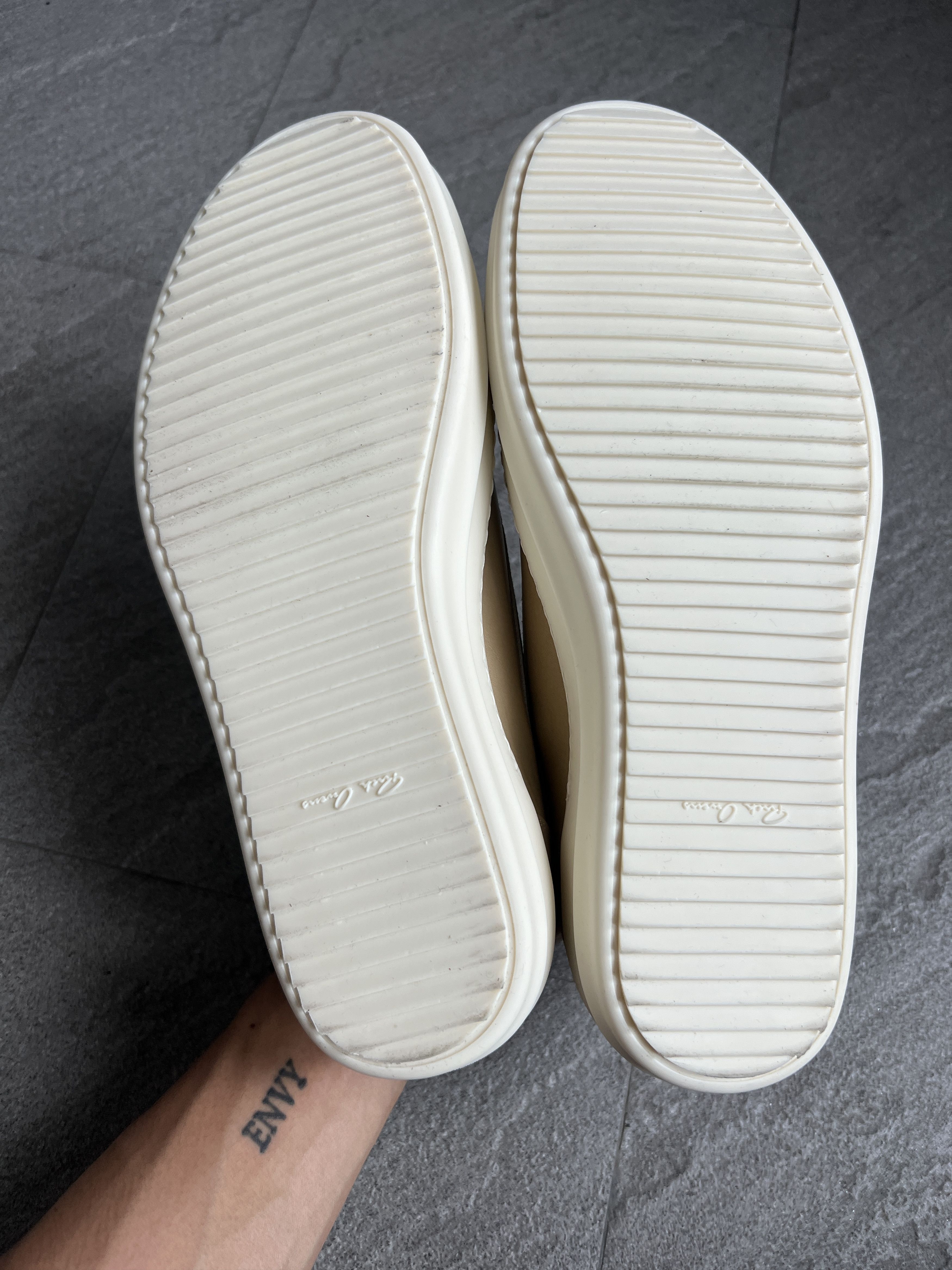Rick Owens Rick Owens Vans Vintage Sneaks Parchment Milk EU44 New Size US 11 / EU 44 - 11 Thumbnail